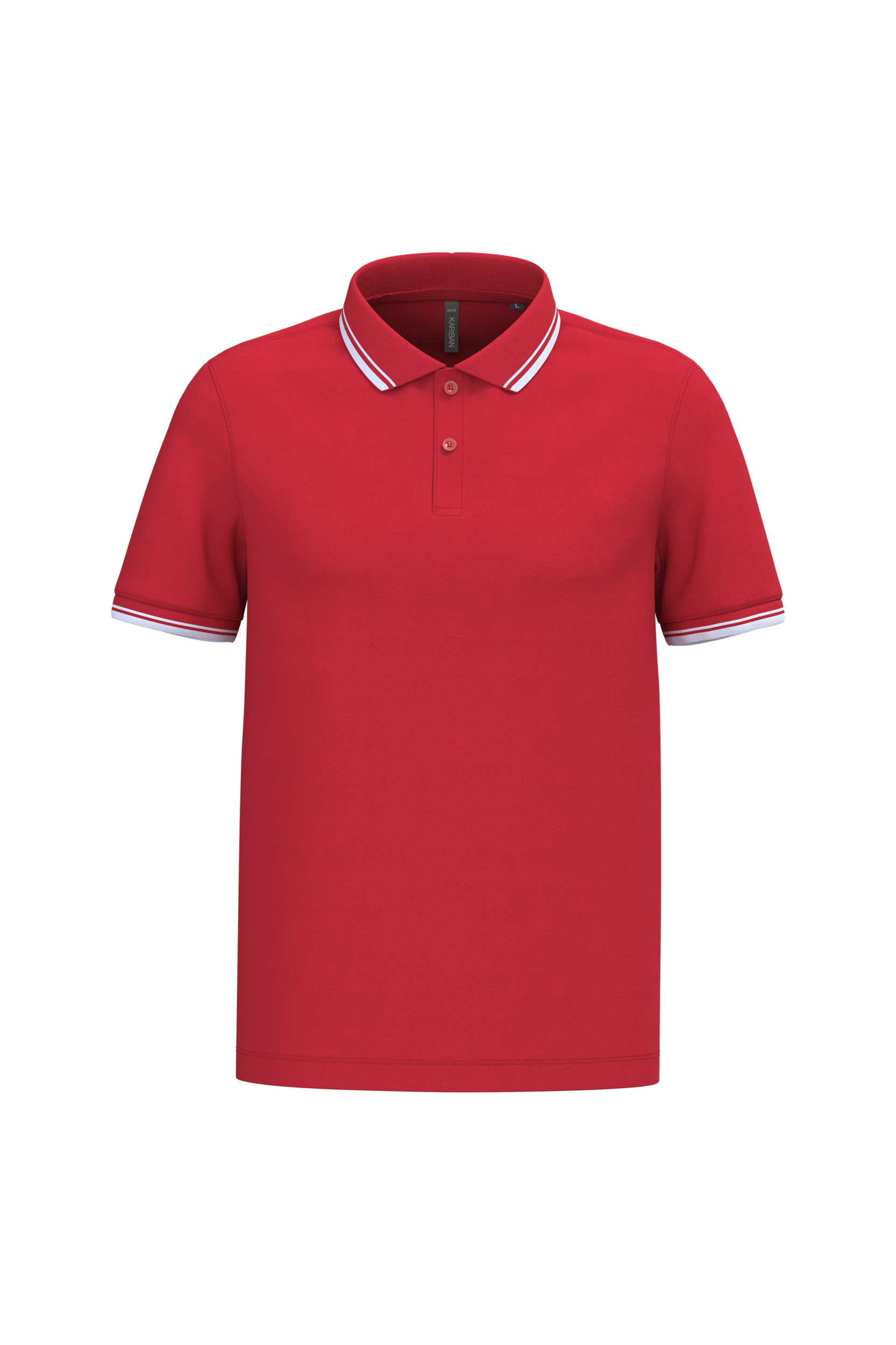 Polo homme manches courtes à liserés contrastés - Image 49