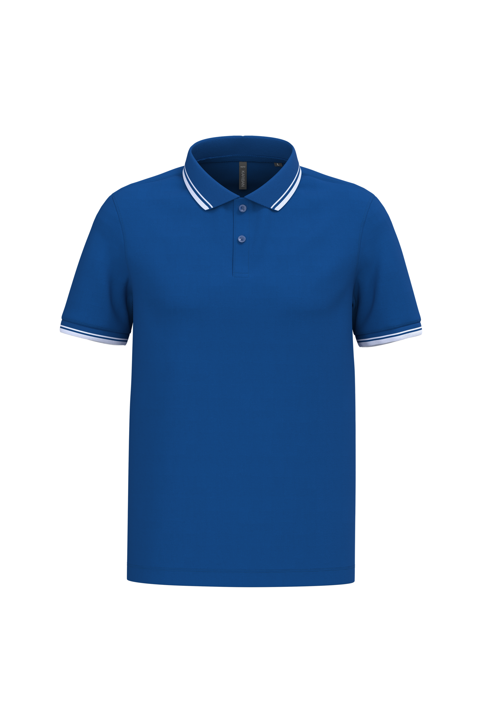 Polo homme manches courtes à liserés contrastés - Image 52