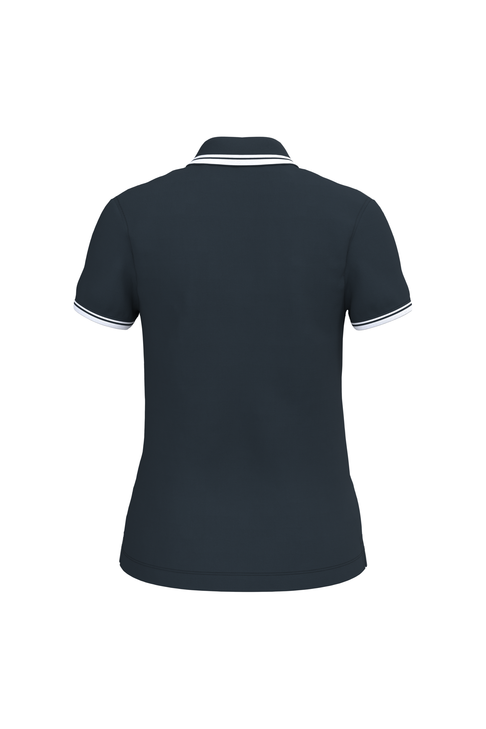 Polo femme manches courtes à liserés contrastés - Image 38