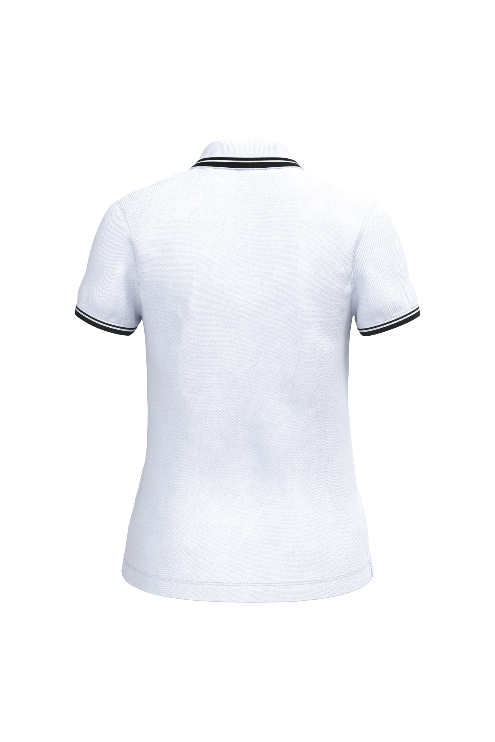 Polo femme manches courtes à liserés contrastés - Image 53