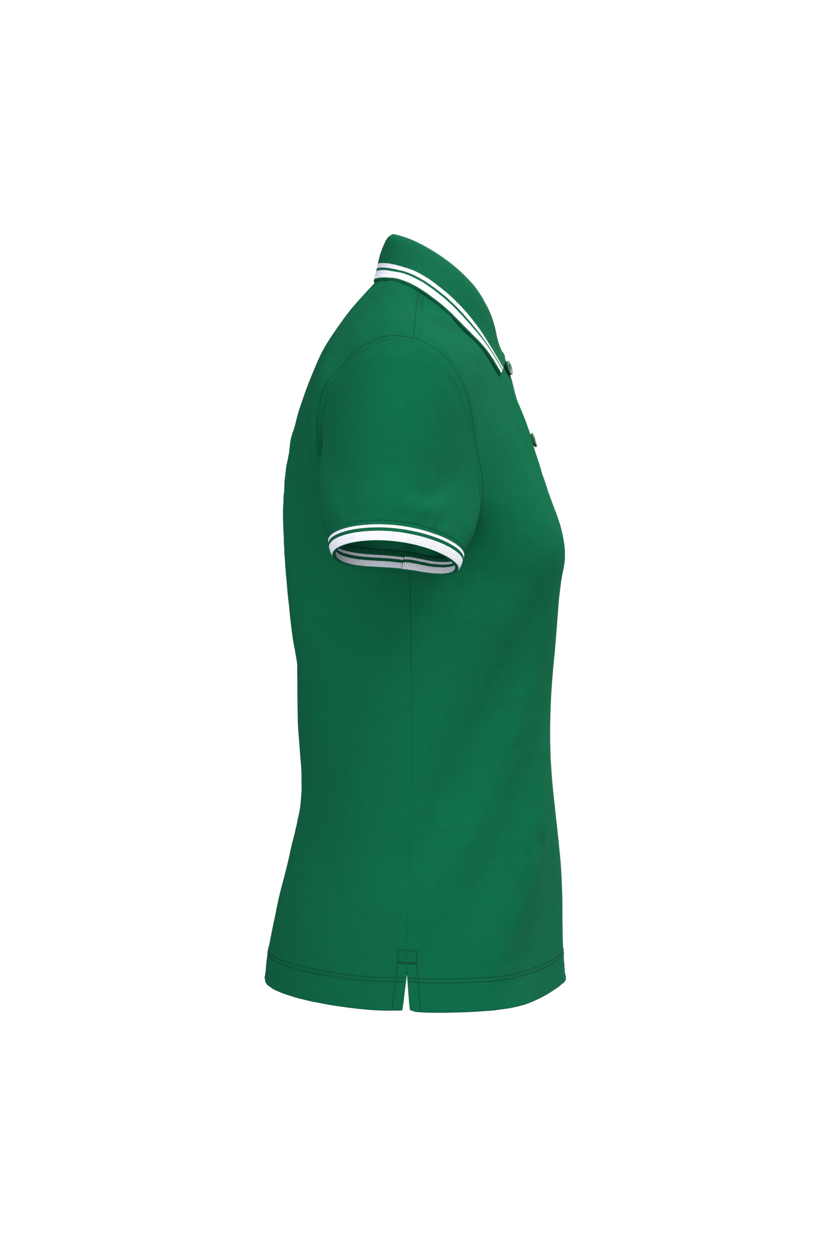 Polo femme manches courtes à liserés contrastés - Image 34