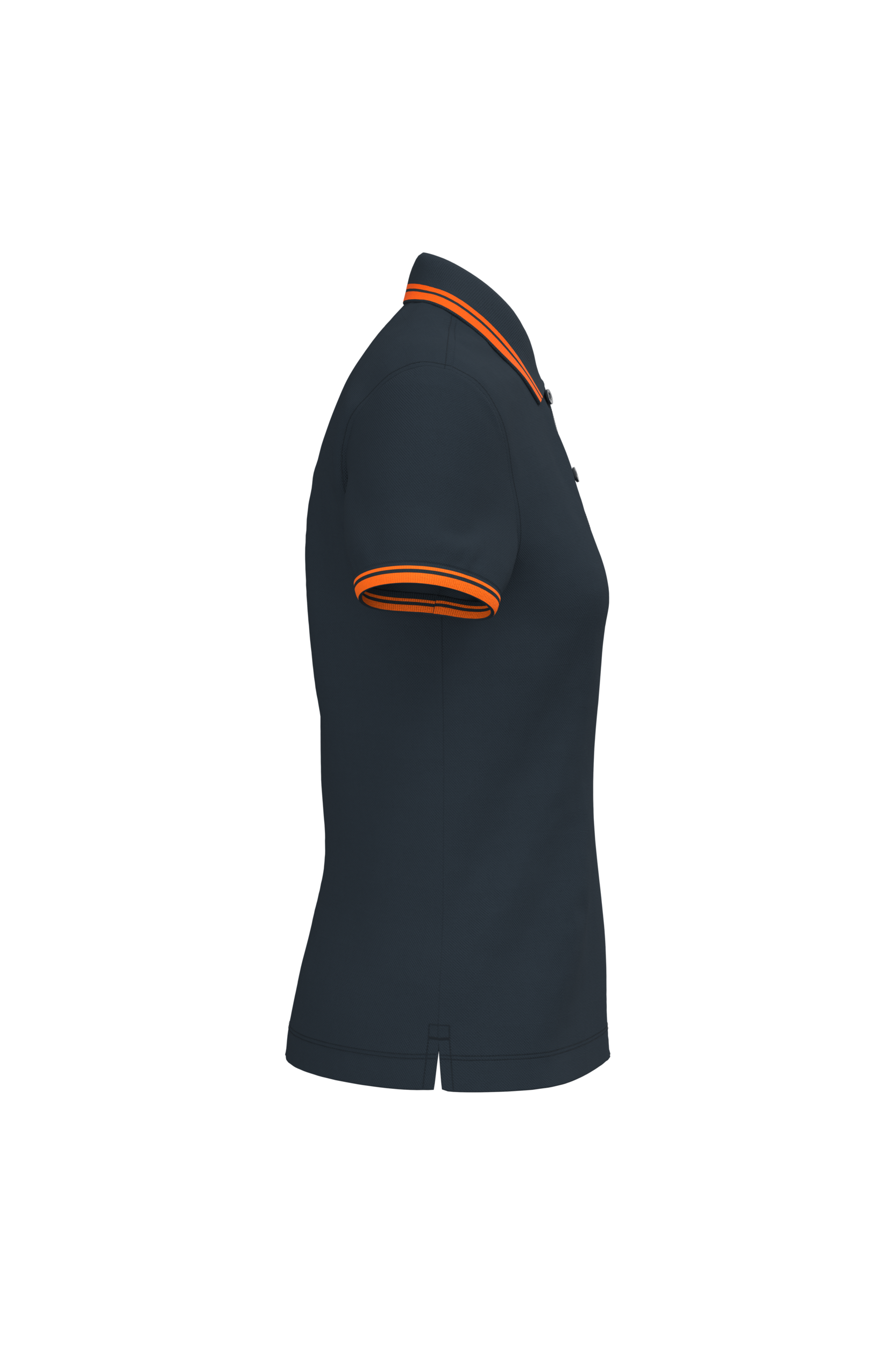 Polo femme manches courtes à liserés contrastés - Image 37