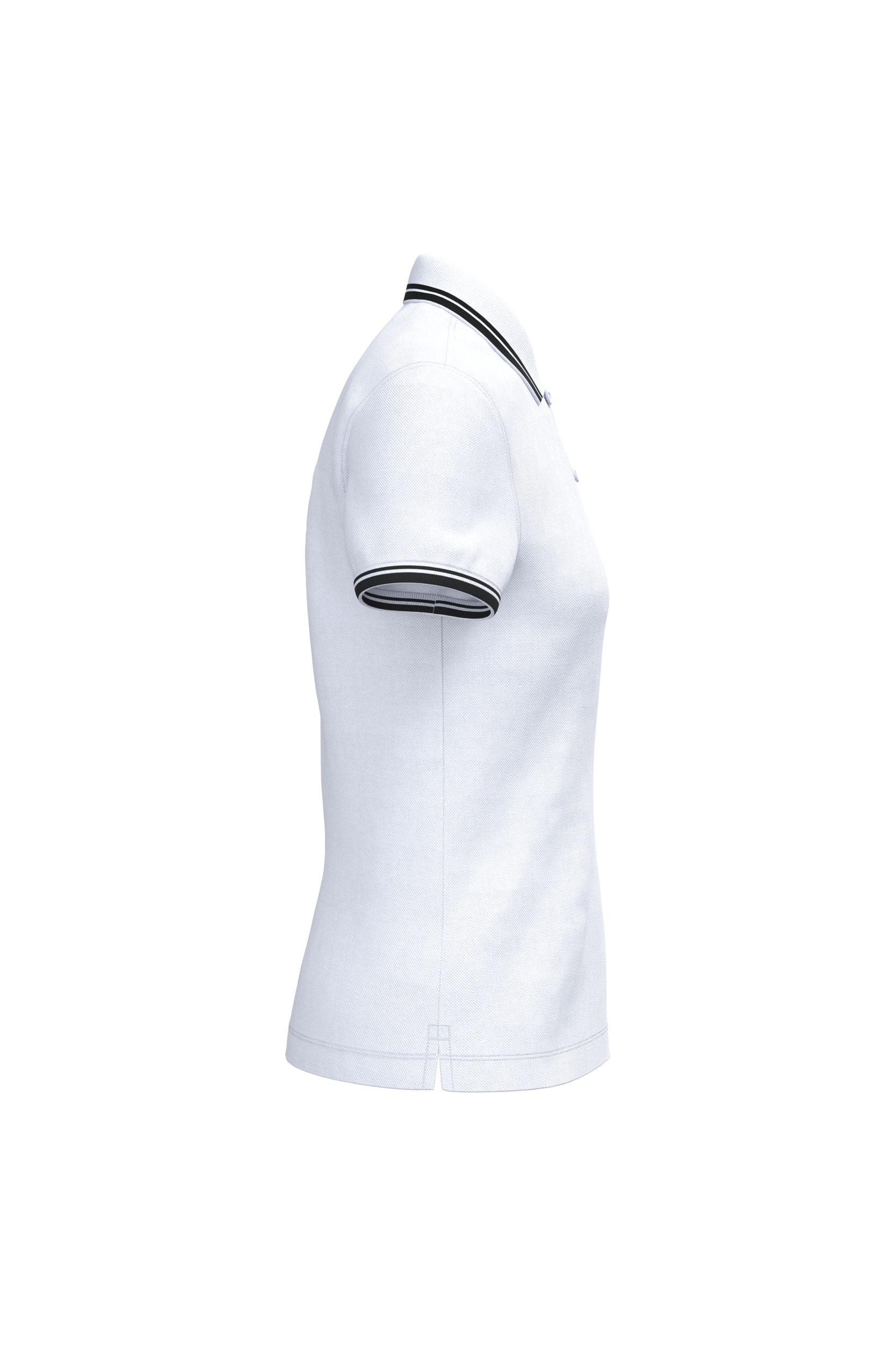 Polo femme manches courtes à liserés contrastés - Image 55