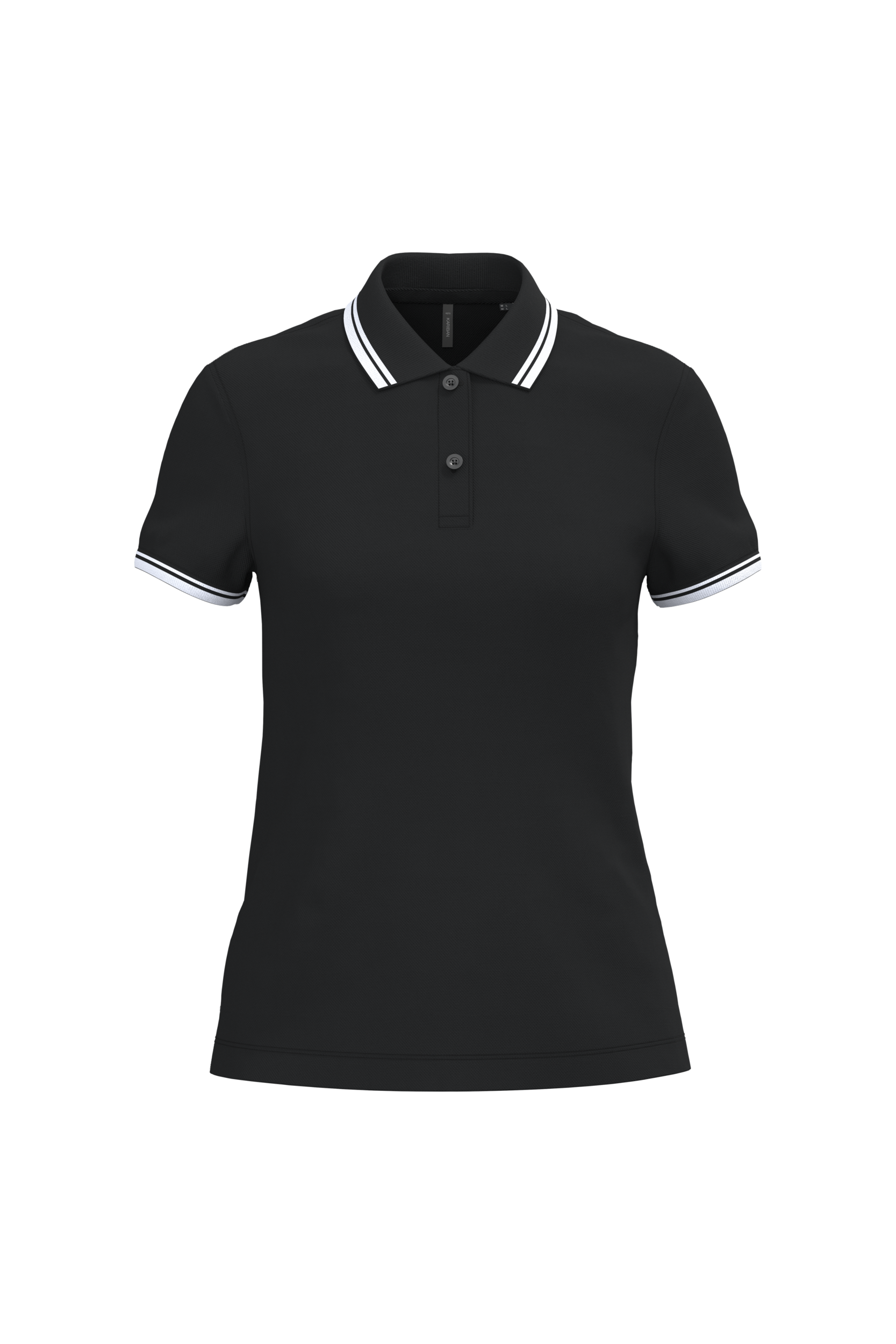 Polo femme manches courtes à liserés contrastés - Image 21