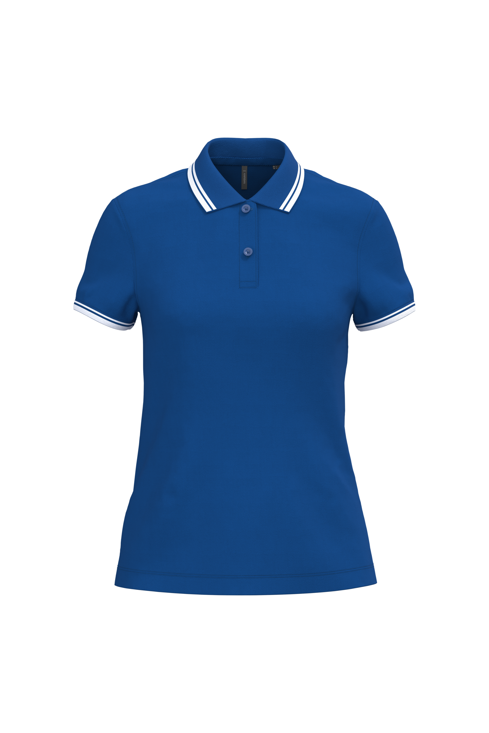 Polo femme manches courtes à liserés contrastés - Image 51