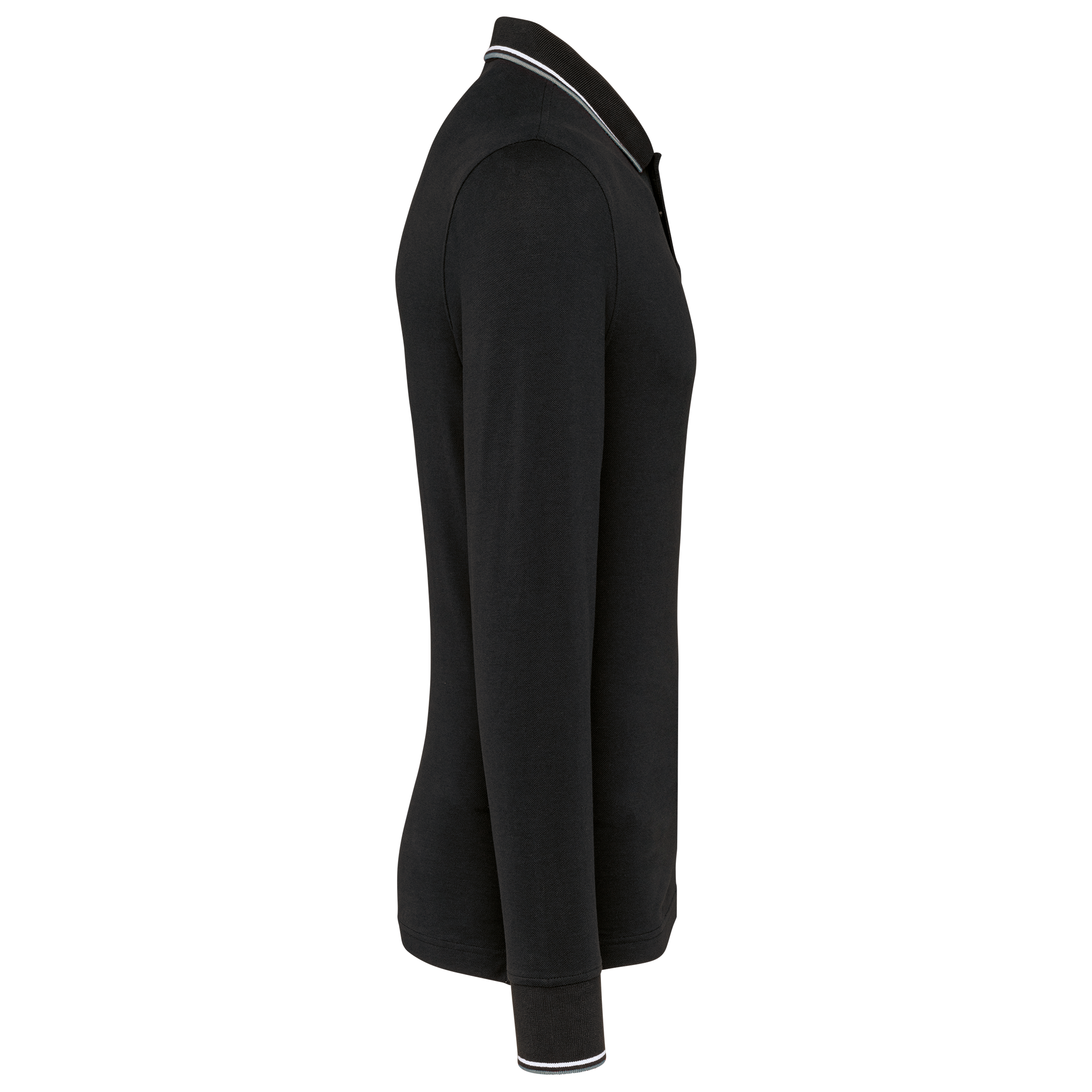 Polo maille piquée manches longues homme - Image 12