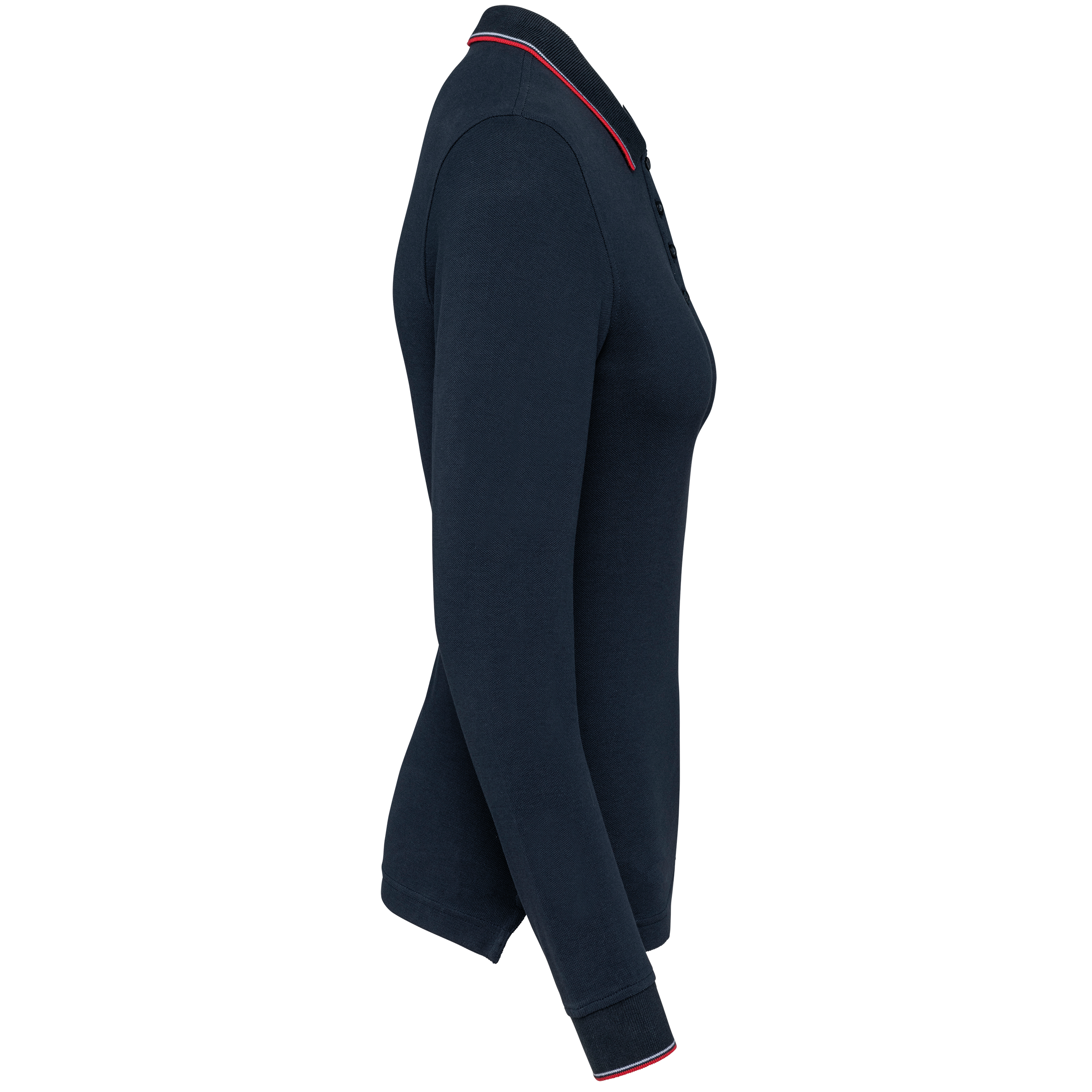 Polo maille piquée manches longues femme - Image 18