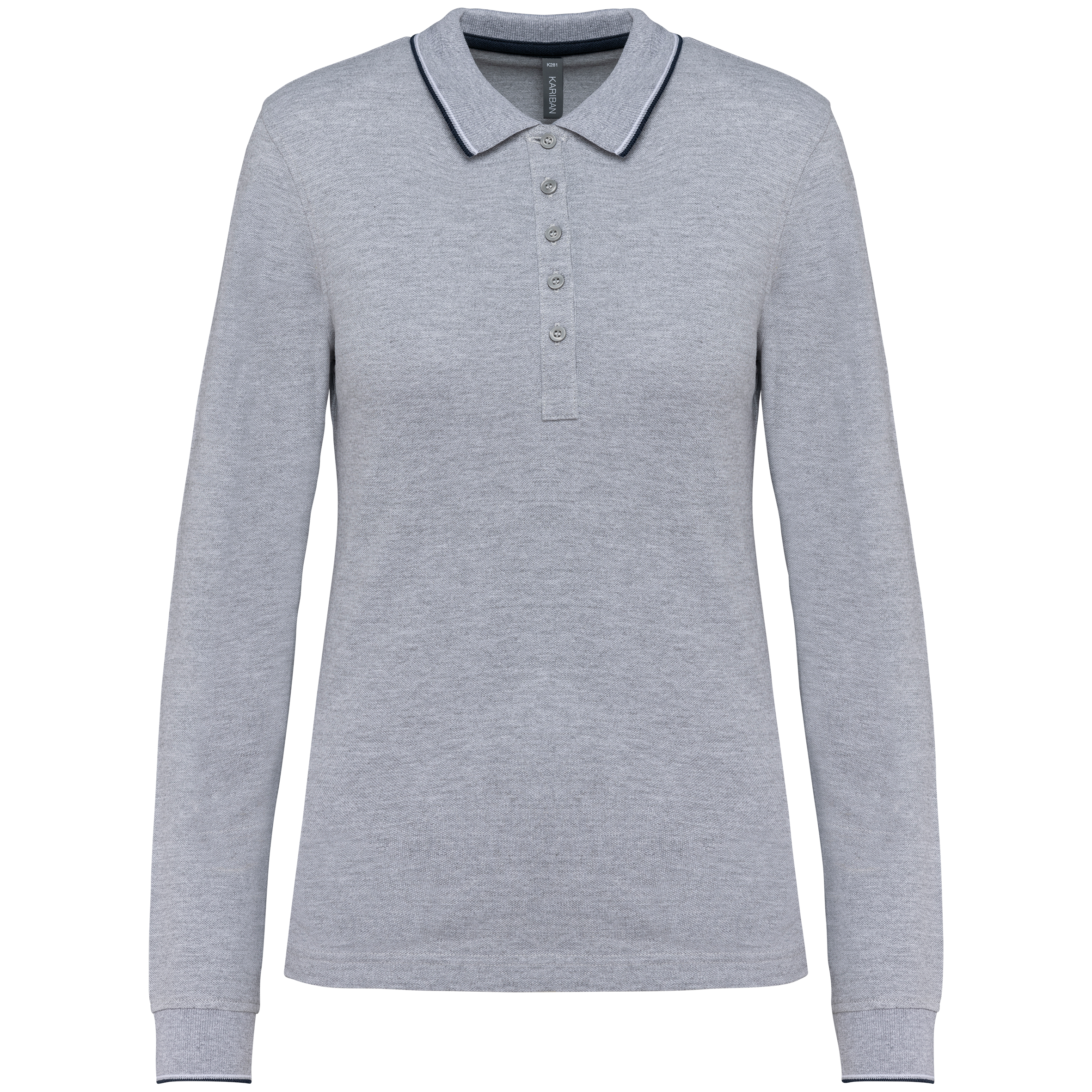 Polo maille piquée manches longues femme - Image 20