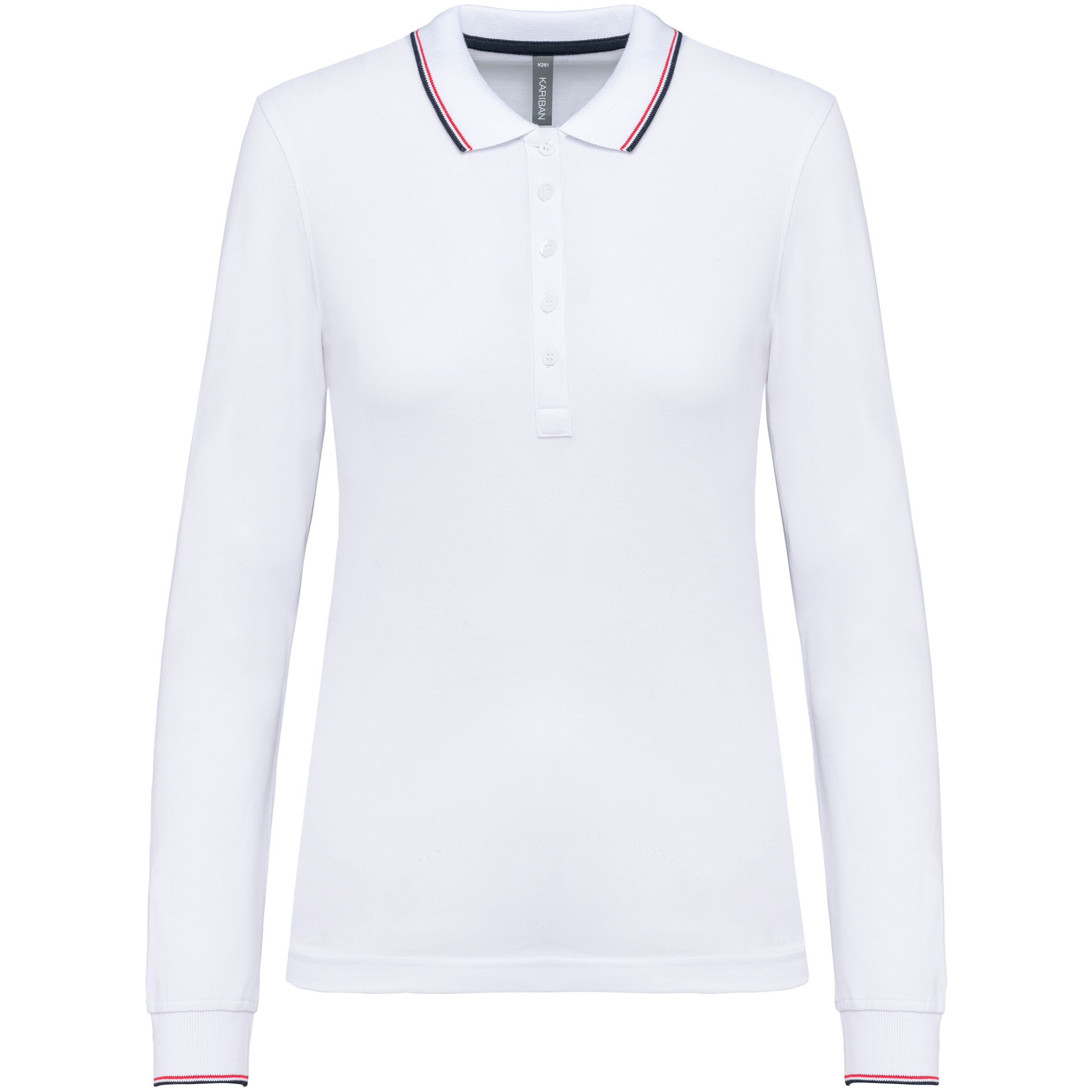 Polo maille piquée manches longues femme - Image 23