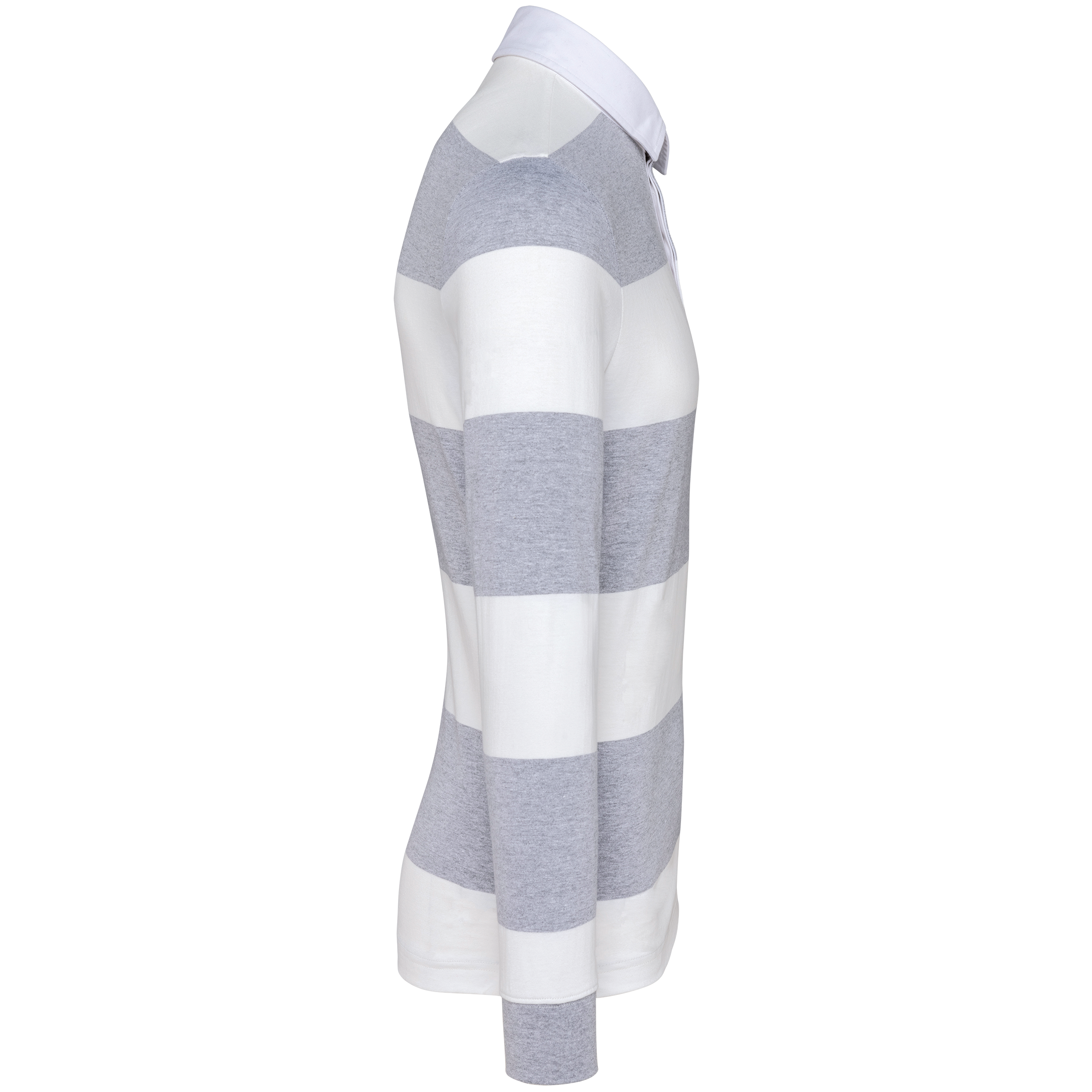 Polo rugby rayé manches longues unisexe - Image 38