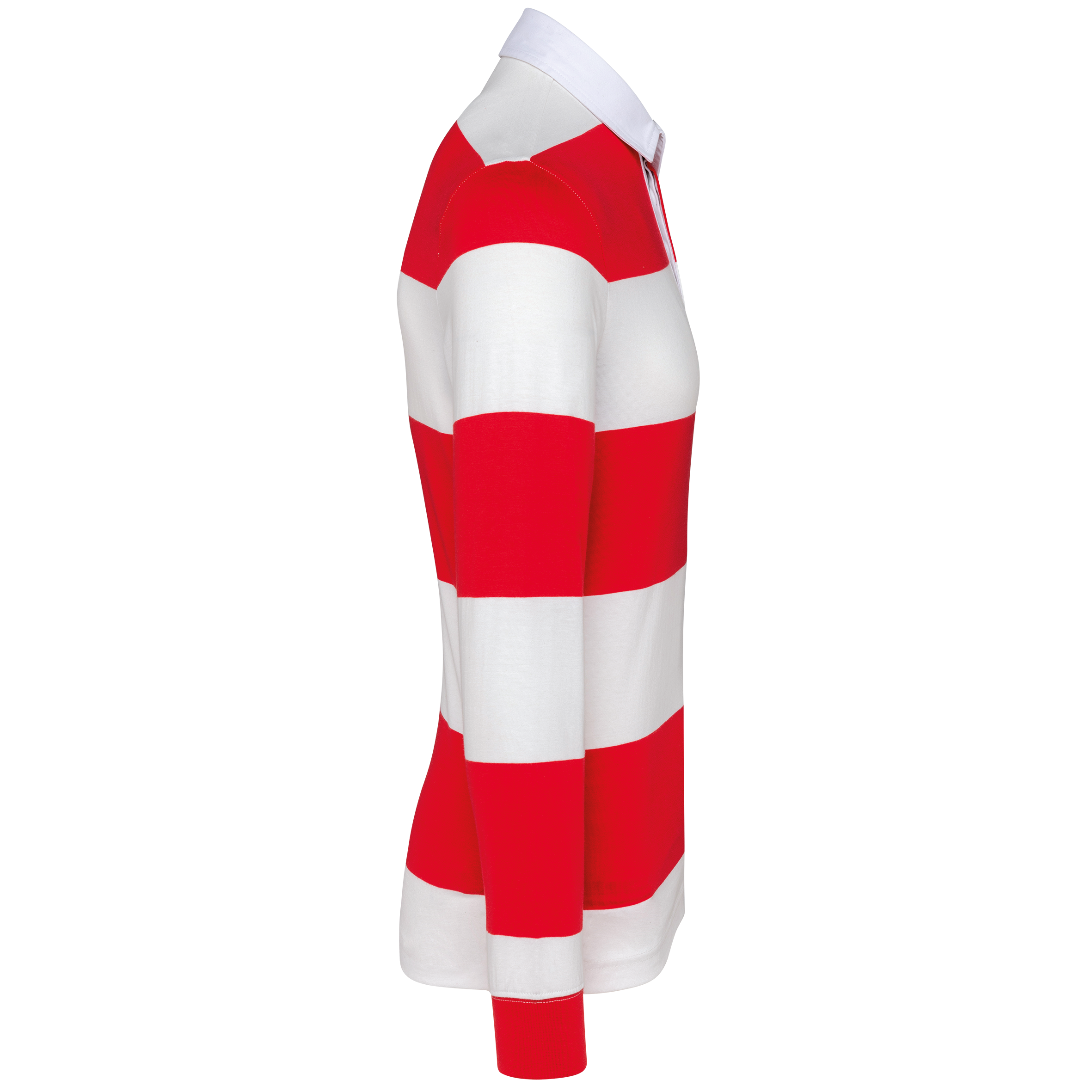 Polo rugby rayé manches longues unisexe - Image 41