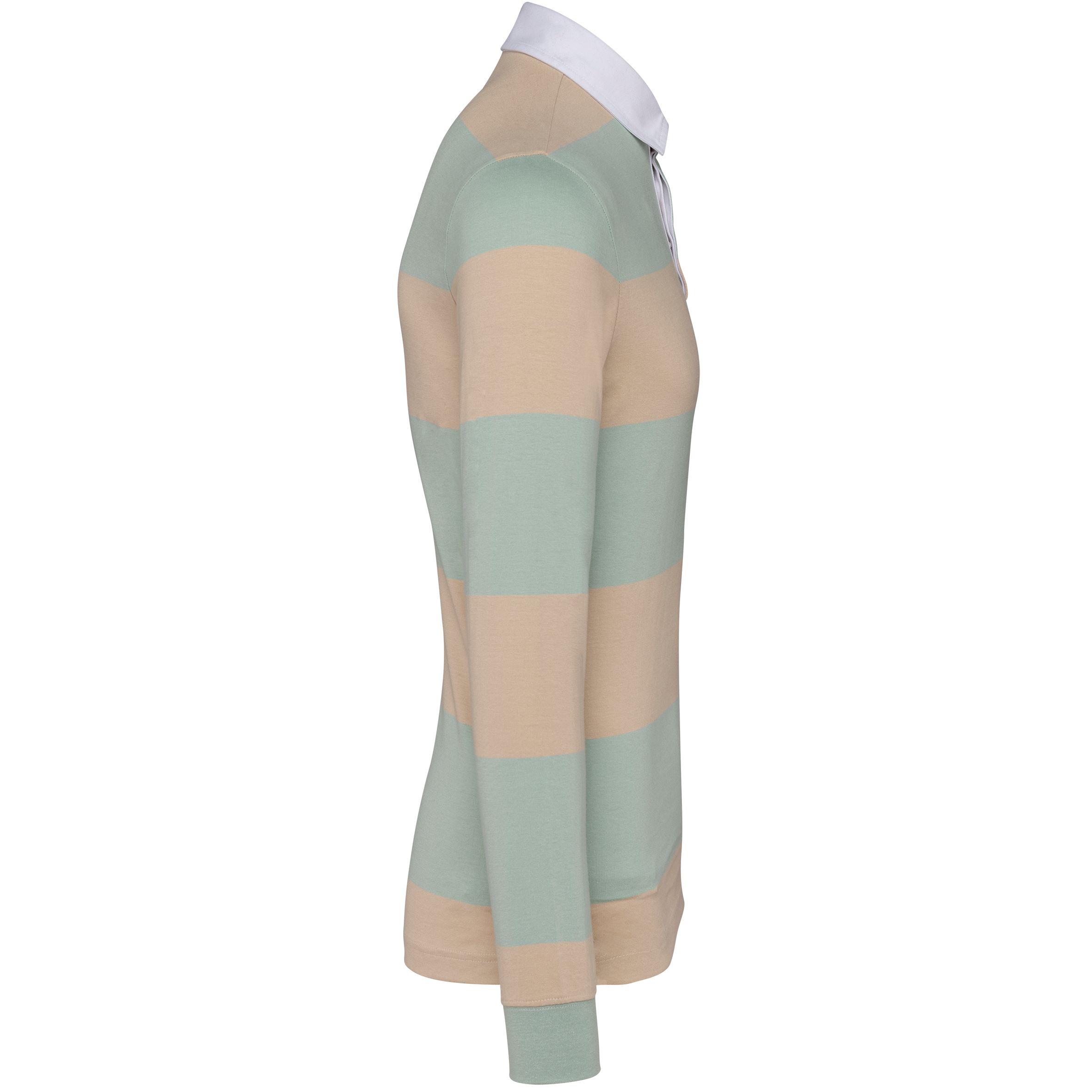 Polo rugby rayé manches longues unisexe - Image 44