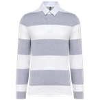 K285 - Oxford Grey / White Stripes