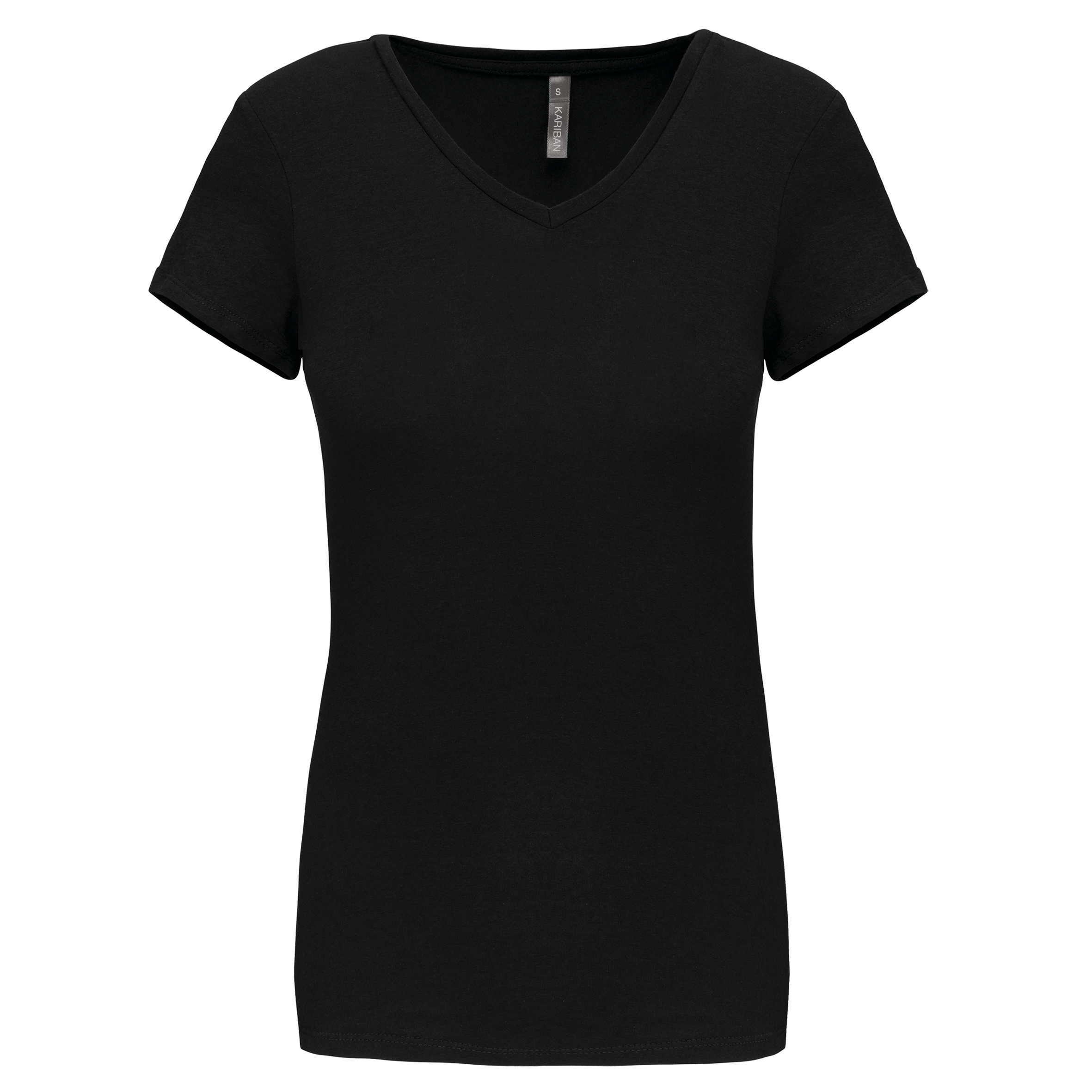 T-shirt col V manches courtes femme - Image 24