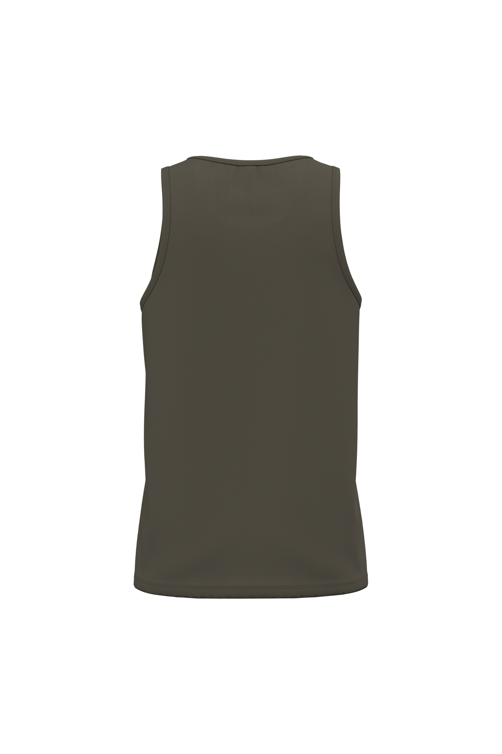 T-shirt sem manga Bio 150 de homem - Dark Khaki