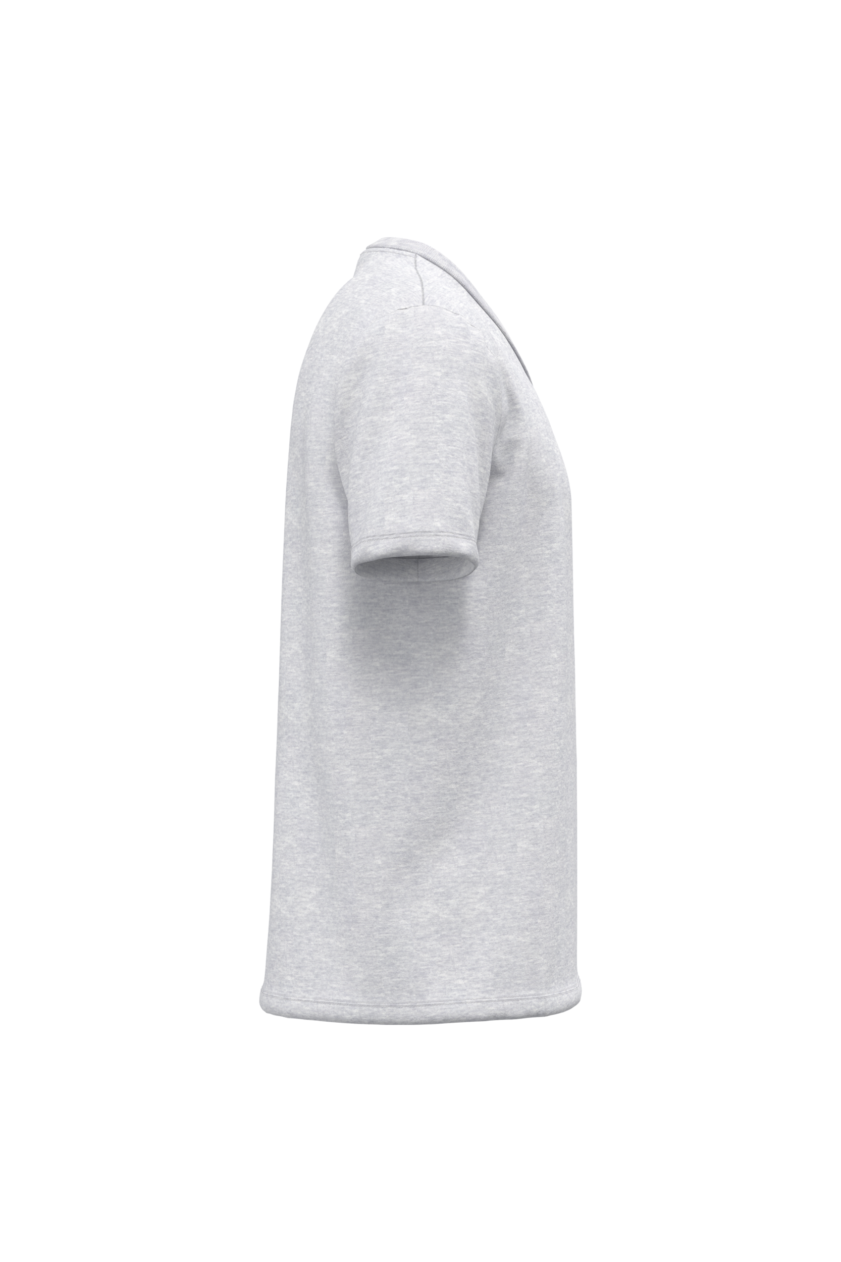 ash heather Camiseta BIO150 cuello de pico hombre