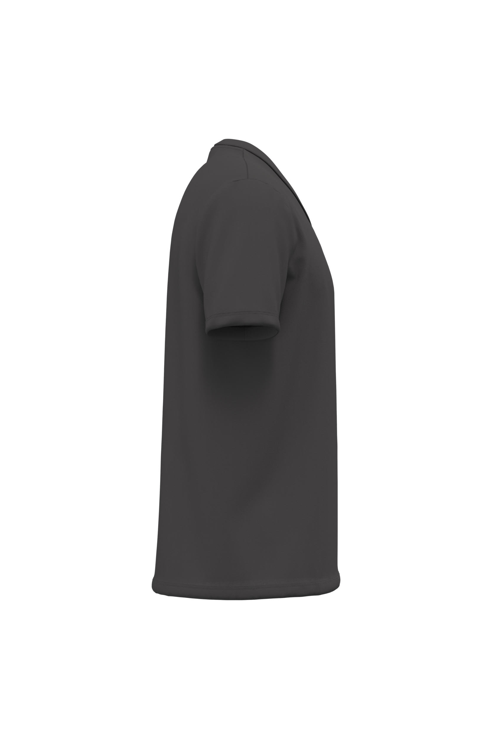 dark grey Camiseta BIO150 cuello de pico hombre