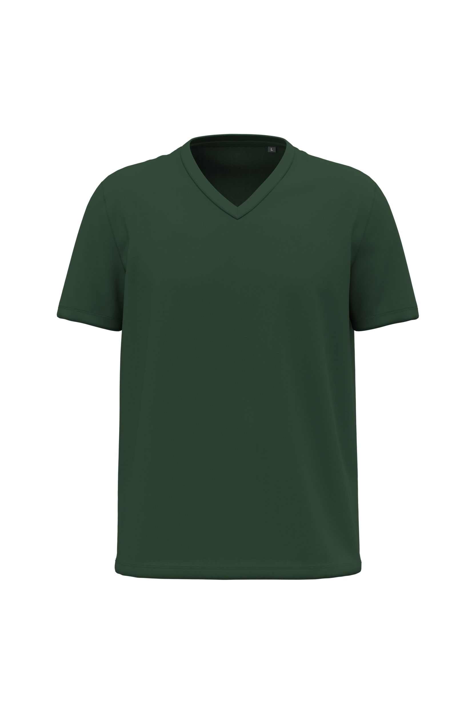 forest green Camiseta BIO150 cuello de pico hombre