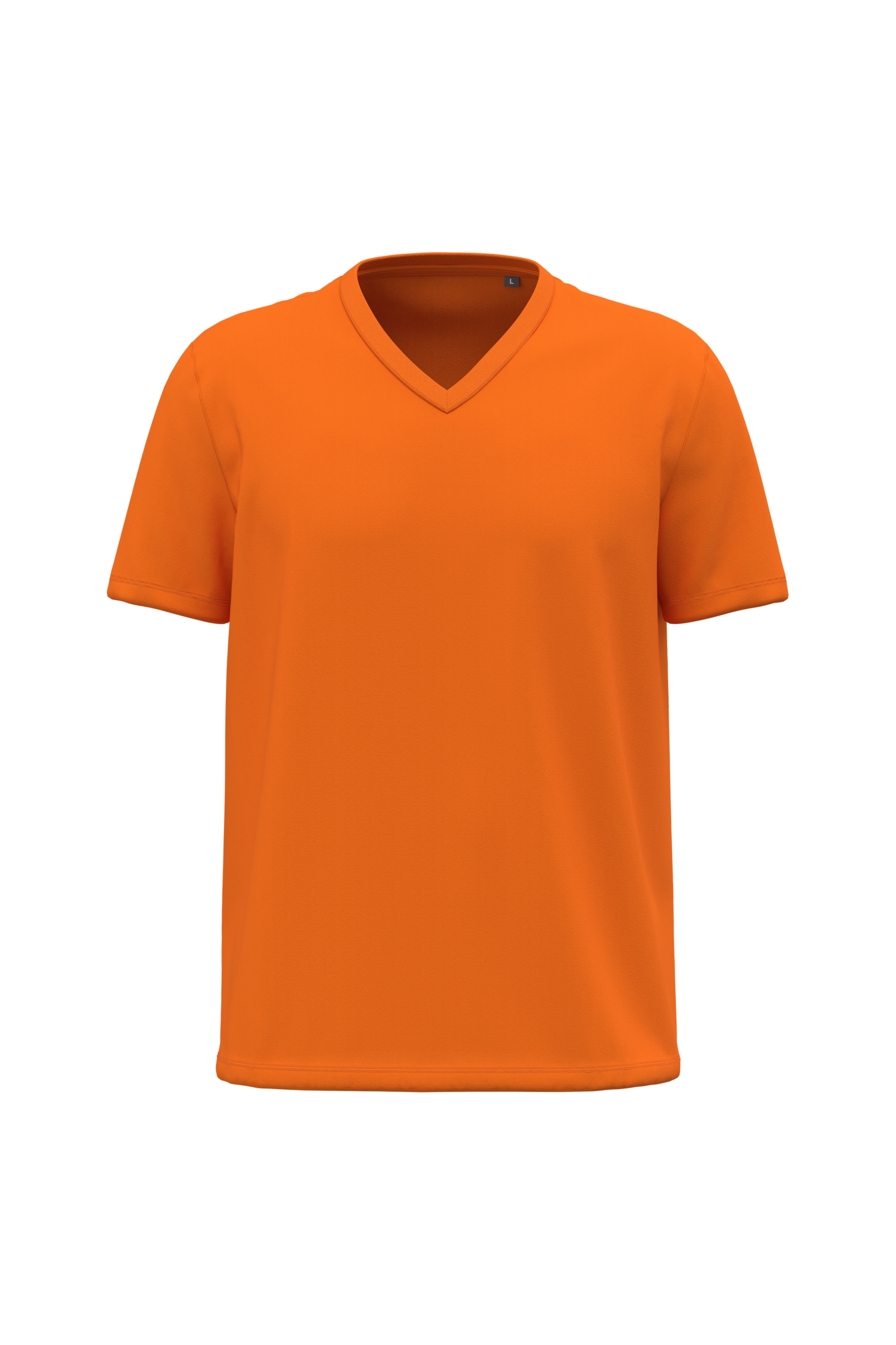 orange Camiseta BIO150 cuello de pico hombre