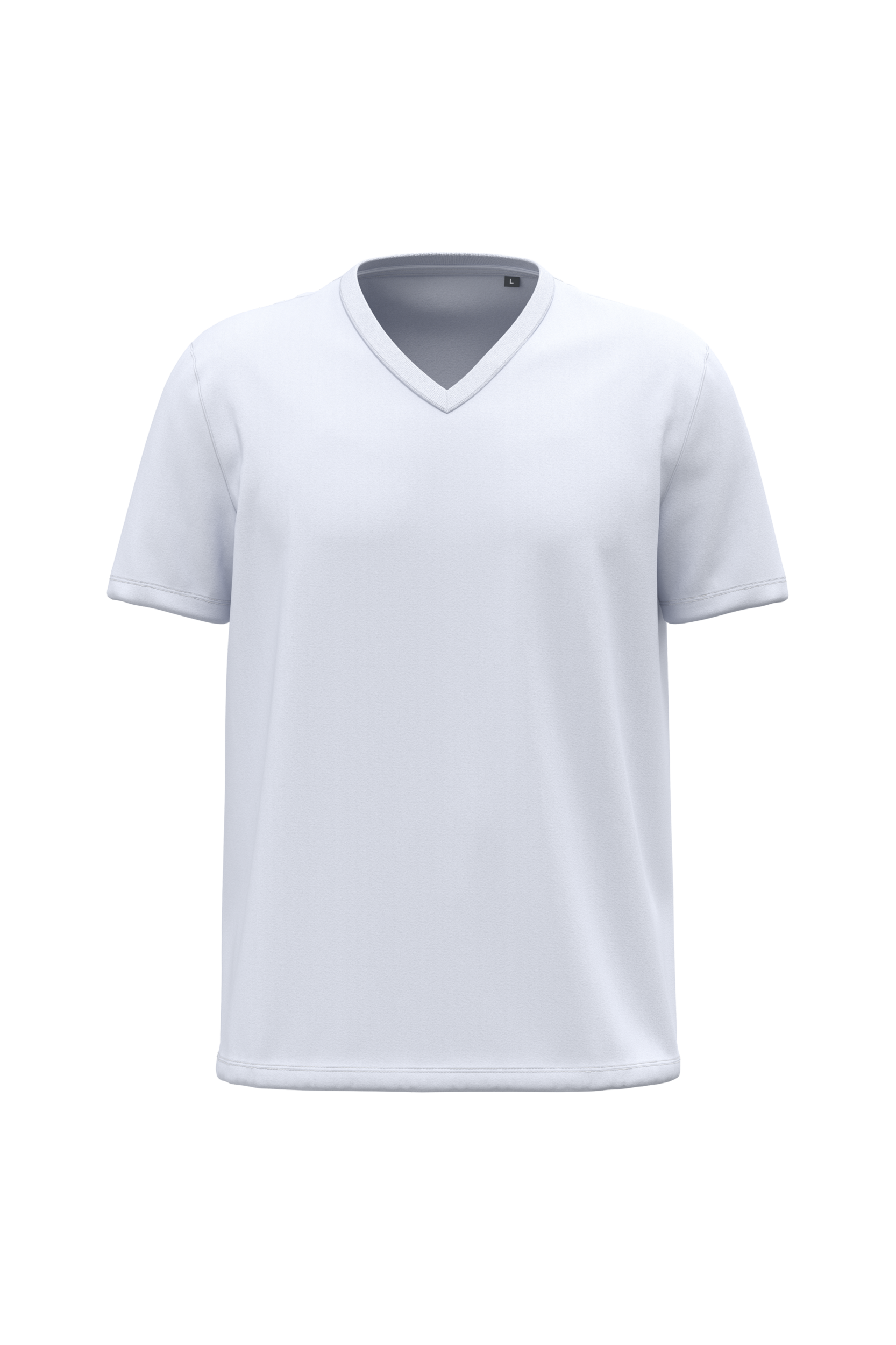 white Camiseta BIO150 cuello de pico hombre