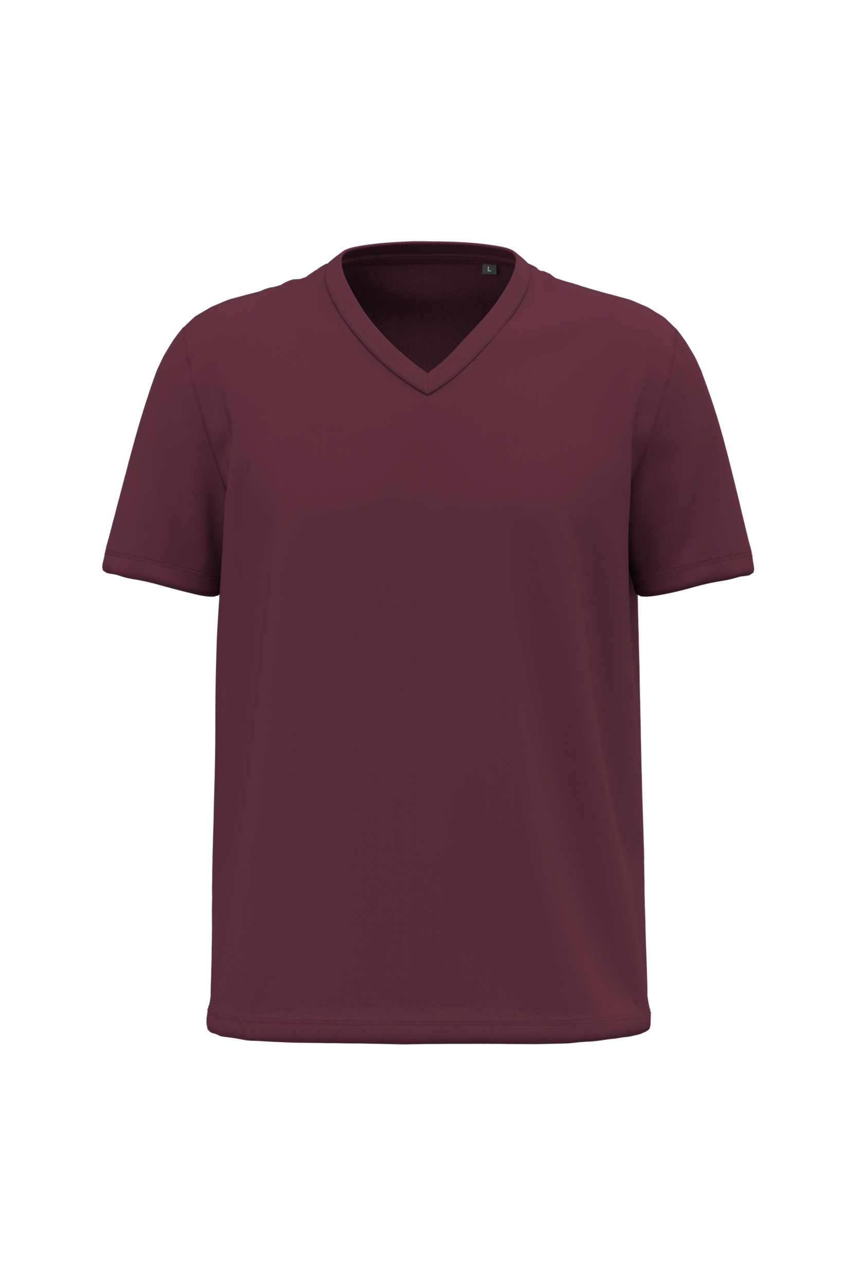 wine Camiseta BIO150 cuello de pico hombre