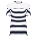 K3033 - White / Navy Stripes