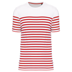 K3033 - White / Red Stripe