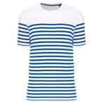 K3033 - White / Royal Blue Stripe