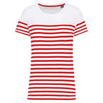 K3034 - White / Red Stripe