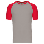 Light Grey / Red