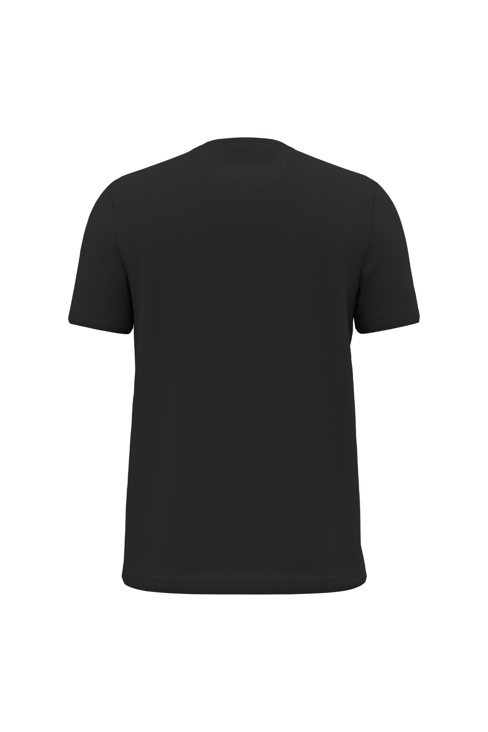 T-shirt manches courtes col rond unisexe — Black