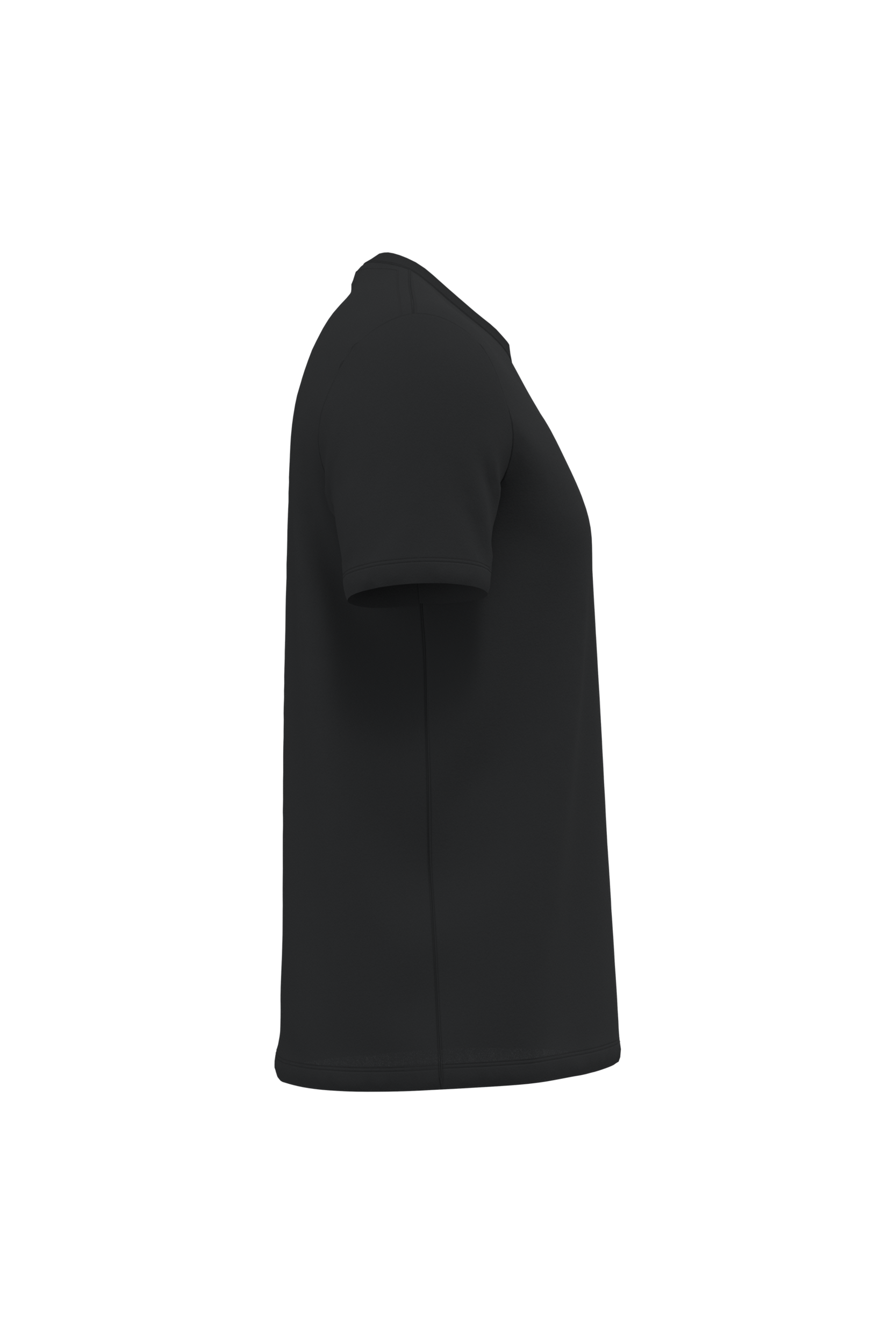 T-shirt manches courtes col rond unisexe — Black