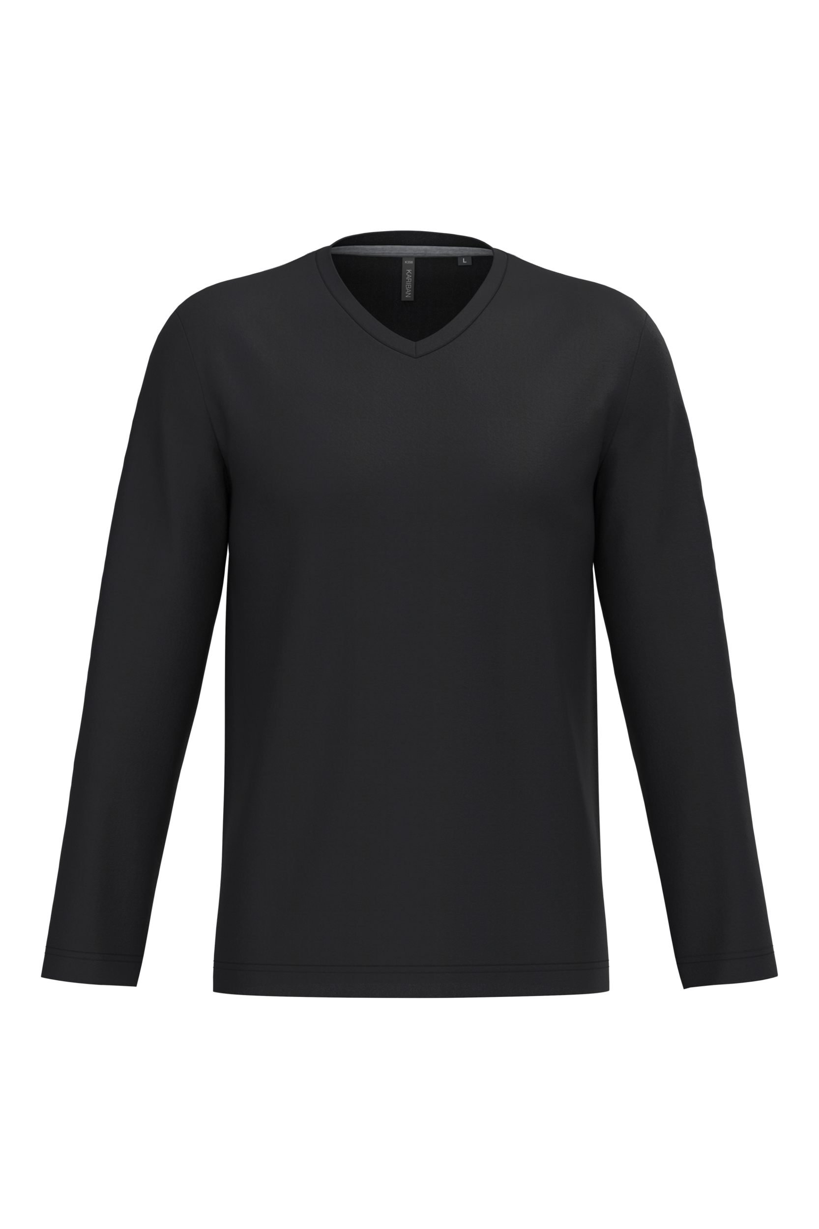 T-shirt col V manches longues homme - Image 11