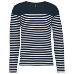 K366 - Navy / White Stripes