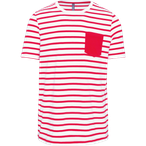 K378 - White / Red Stripe