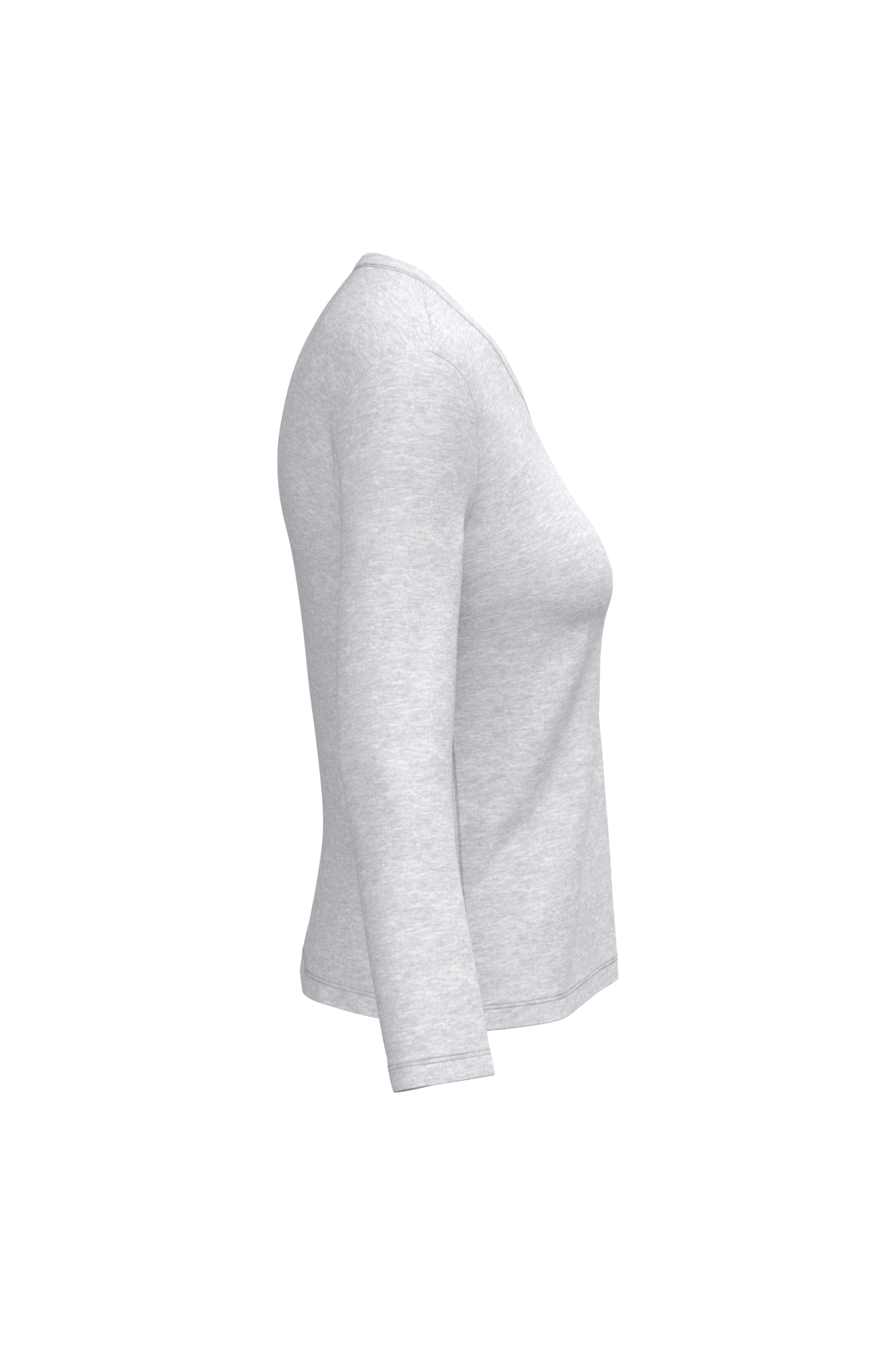 T-shirt col V manches longues femme - Image 9