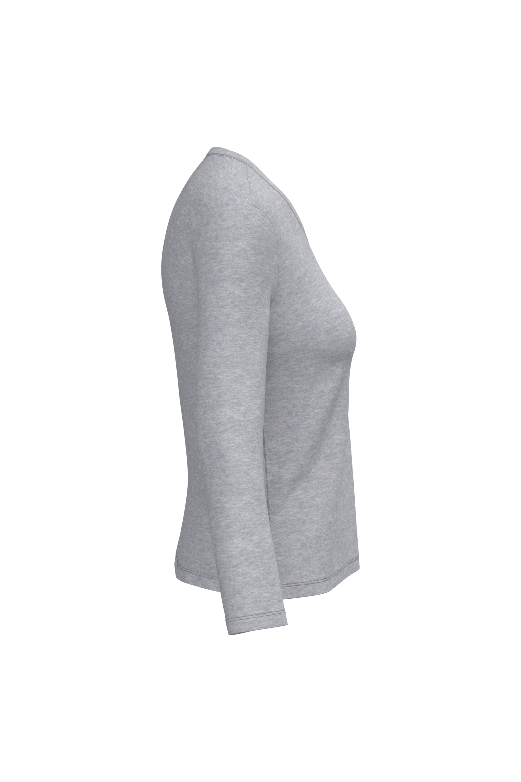 T-shirt col V manches longues femme - Image 48