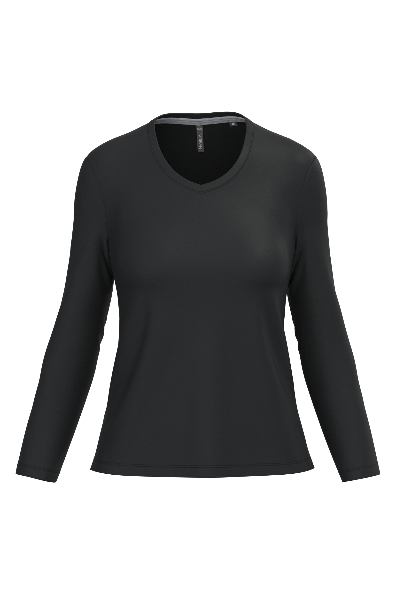 T-shirt col V manches longues femme - Image 11