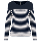 K386 - Navy / White Stripes