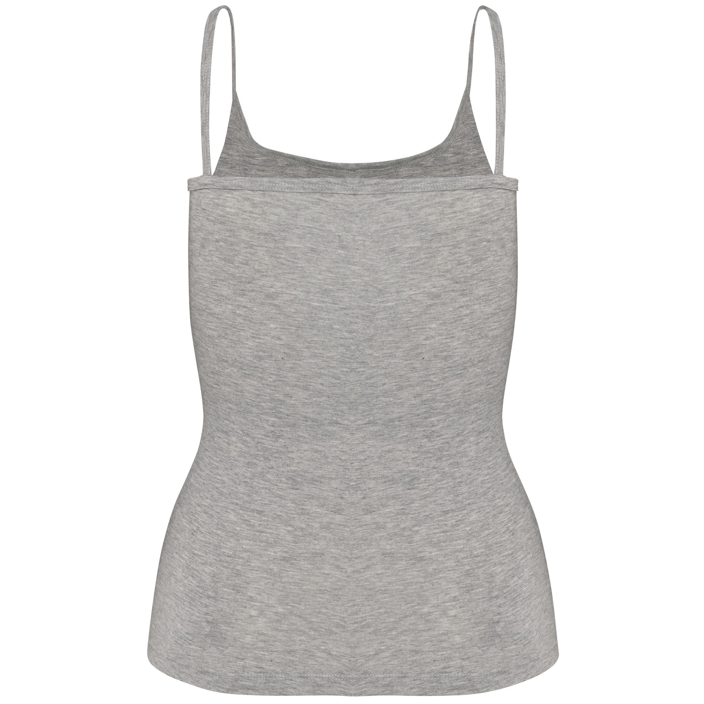 Top de alças de senhora - Light grey heather
