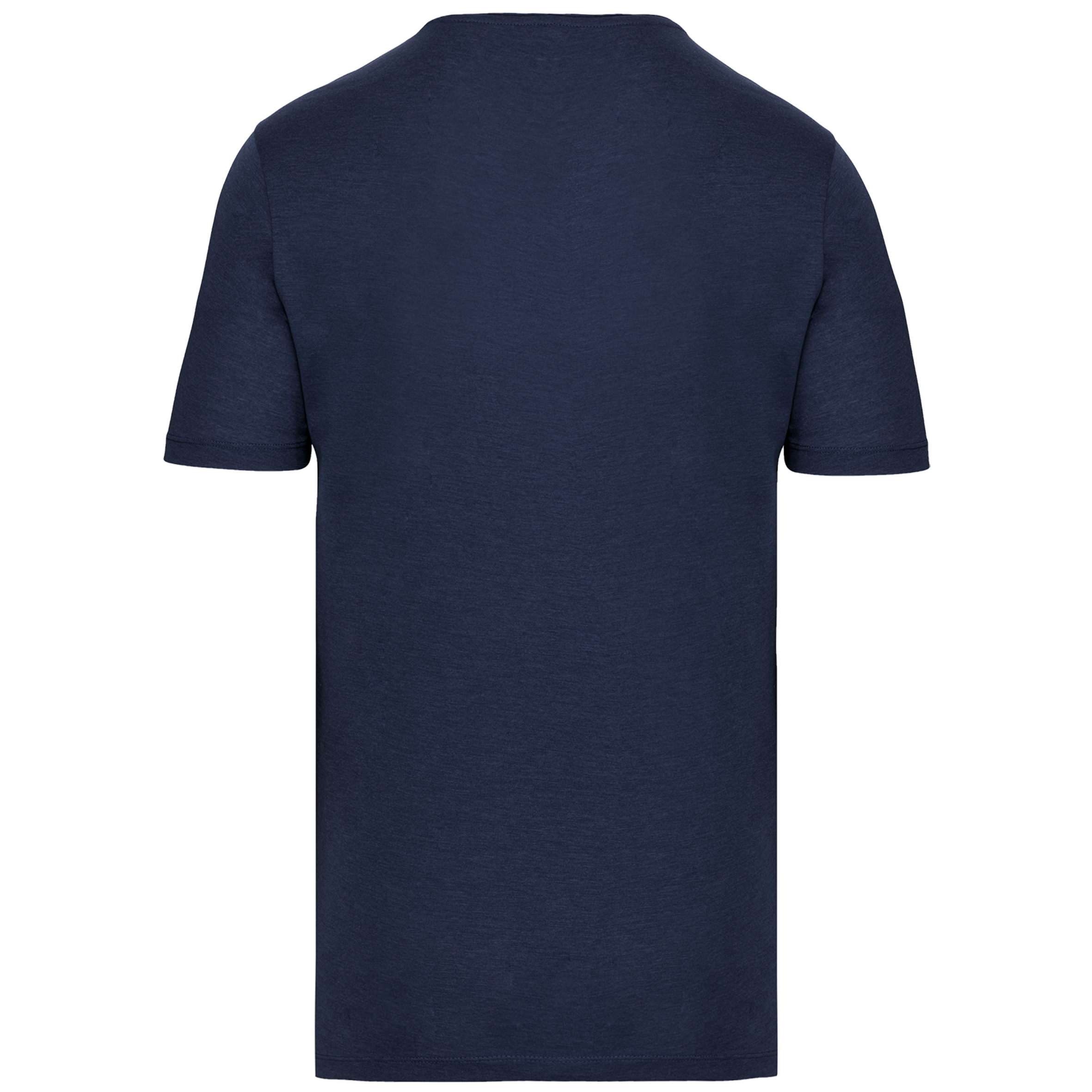 T-shirt Bio com decote sem costuras manga curta - Navy