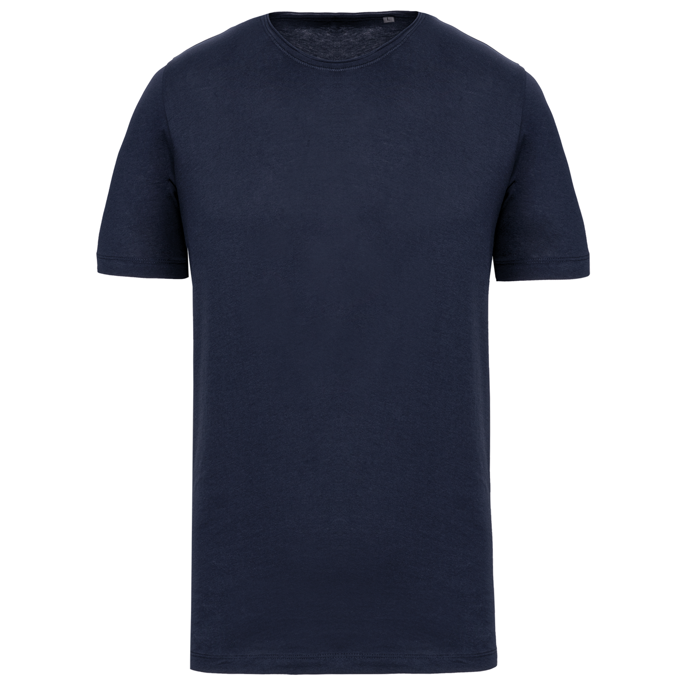 T-shirt bio maniche corte e collo con bordi a taglio vivo