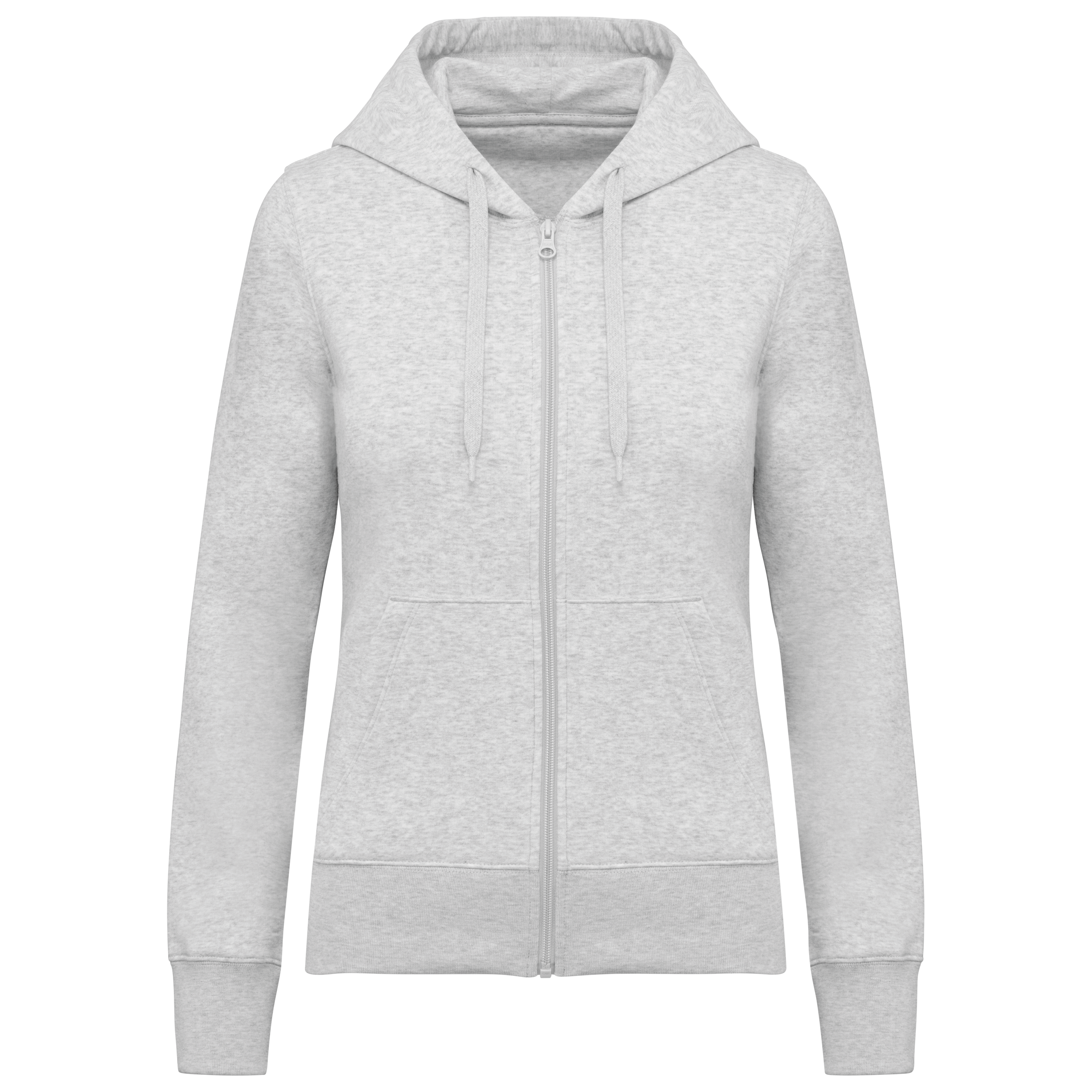 Sweat-shirt écoresponsable zippé à capuche femme - Image 13