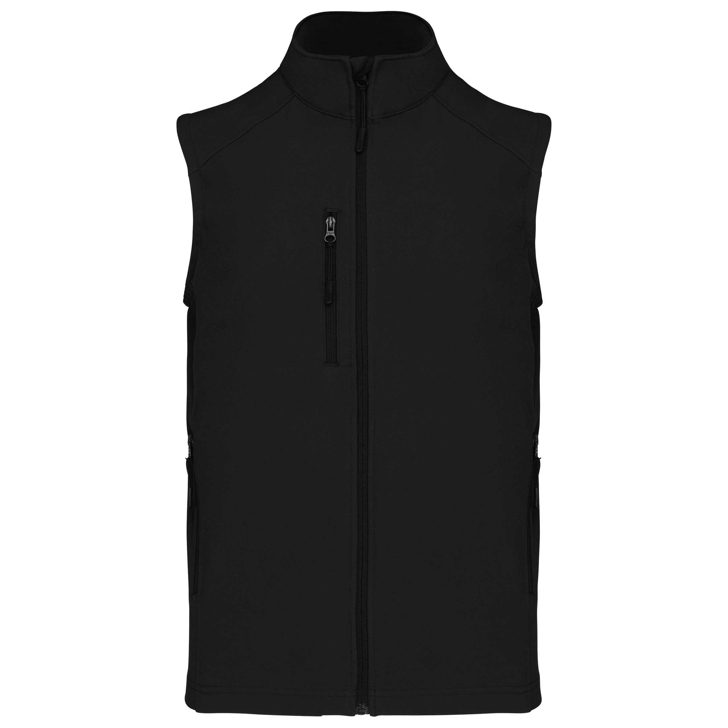 Colete softshell de homem — Preto Frente
