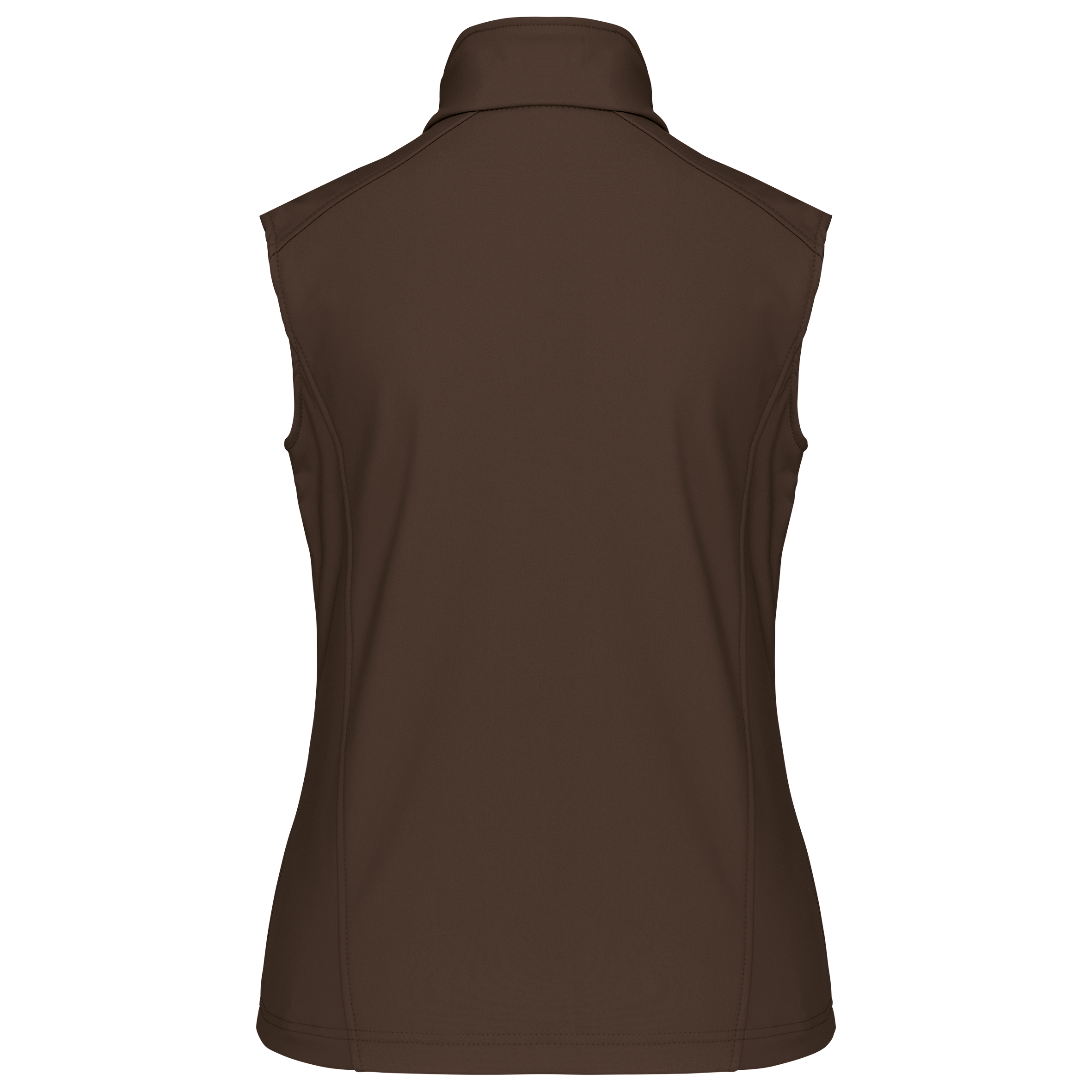 Colete softshell de senhora - Chocolate