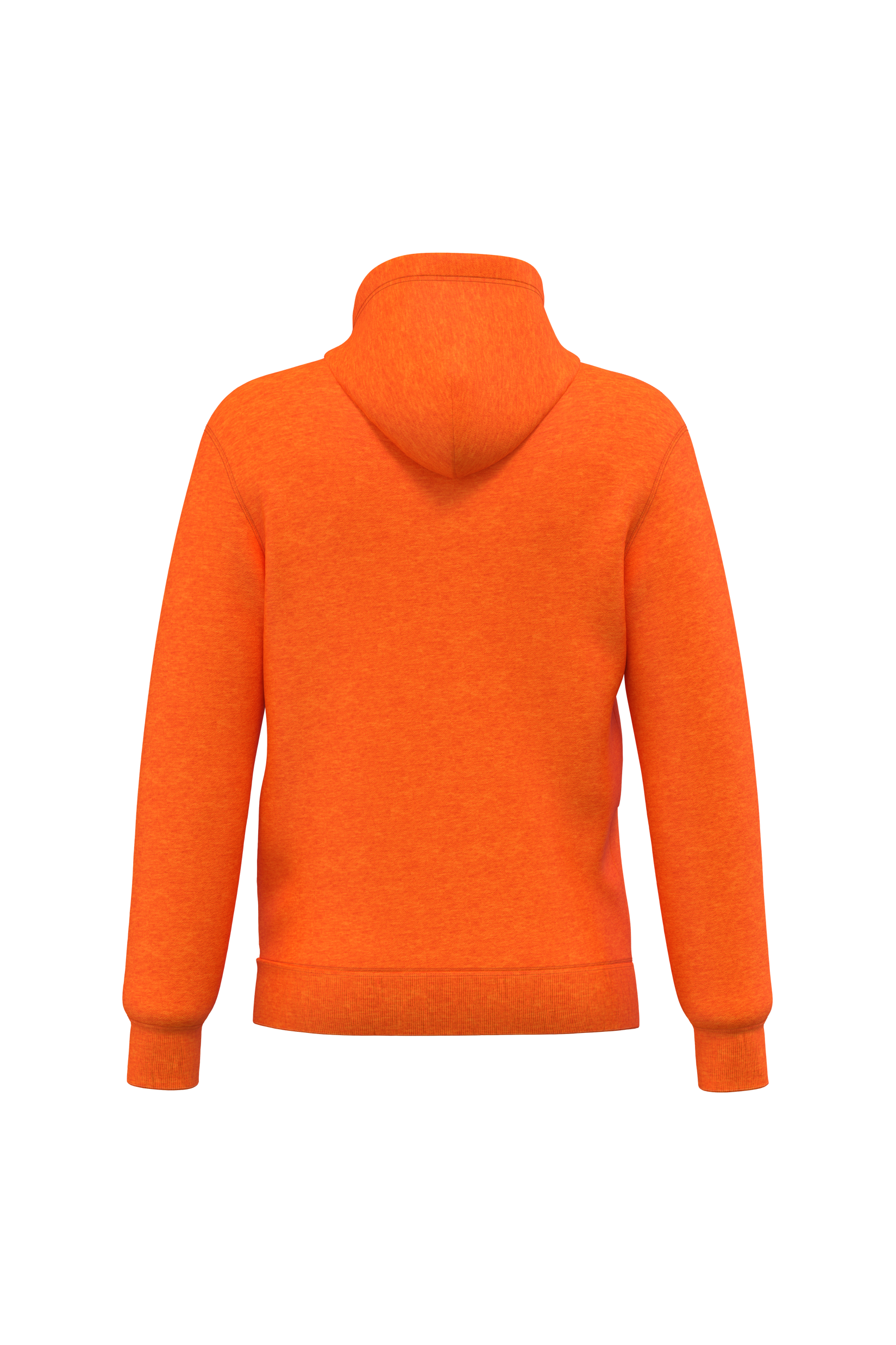 fluorescent orange Sudadera con capucha reciclada unisex