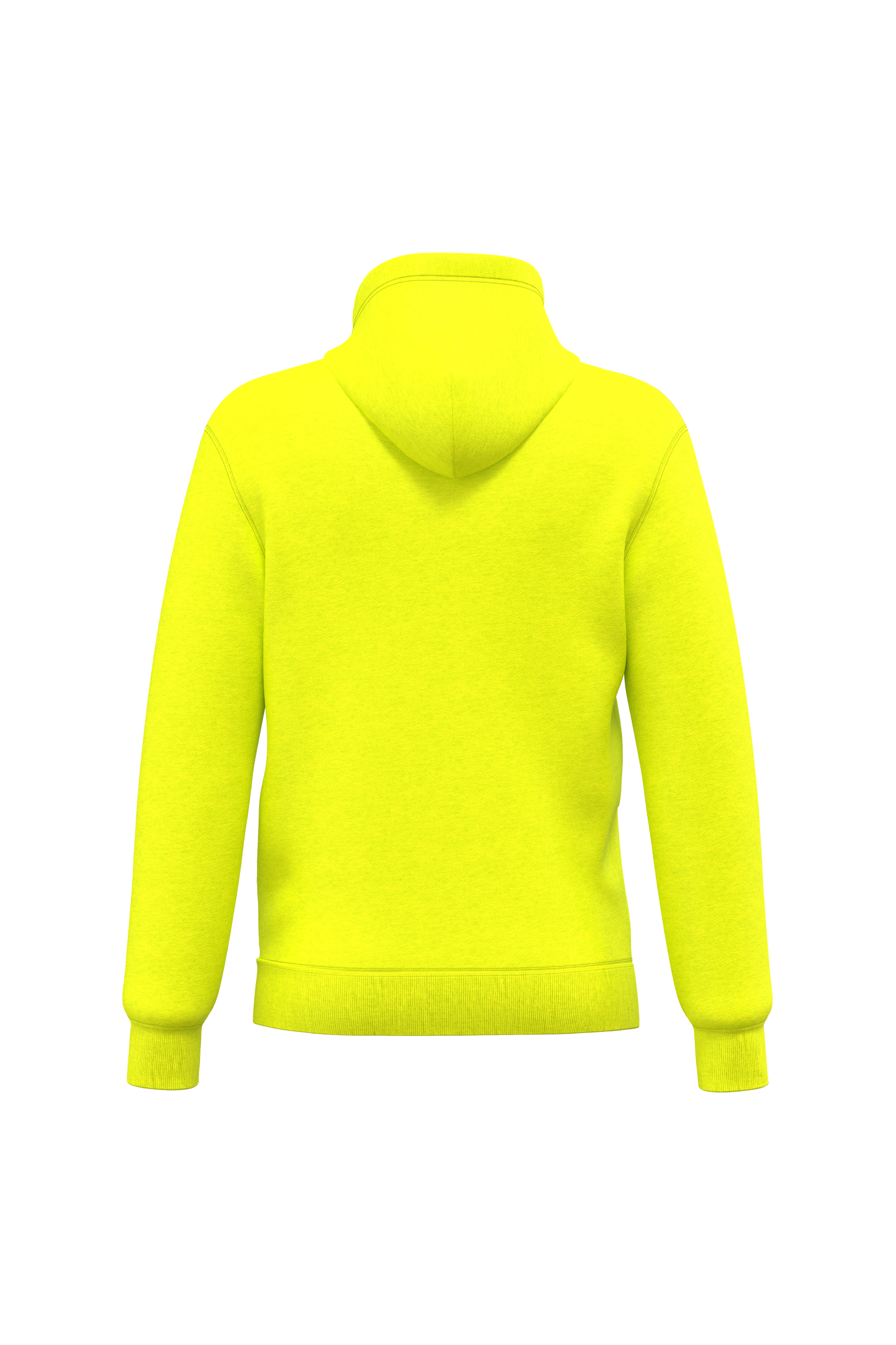 fluorescent yellow Sudadera con capucha reciclada unisex