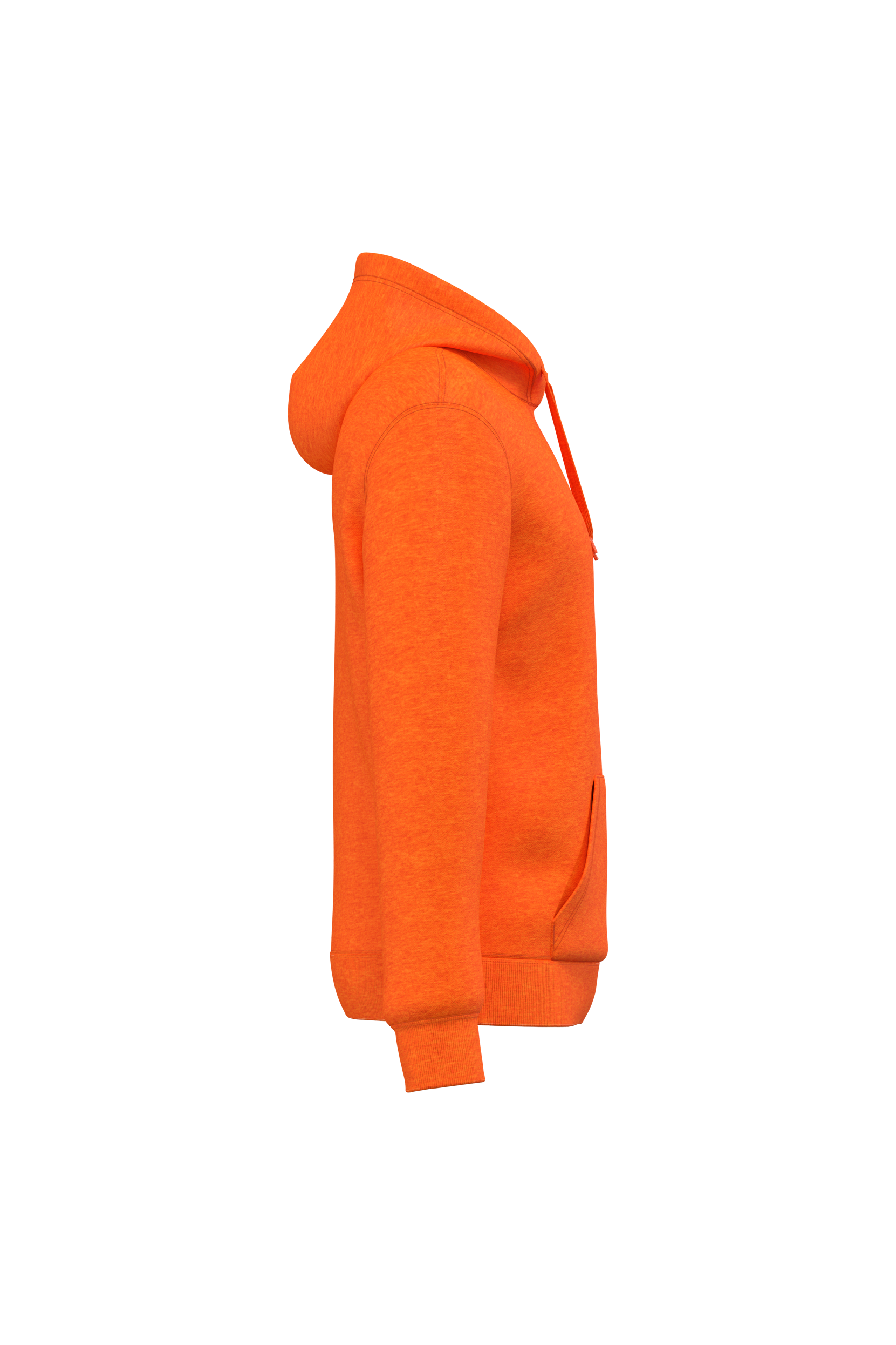 fluorescent orange Sudadera con capucha reciclada unisex