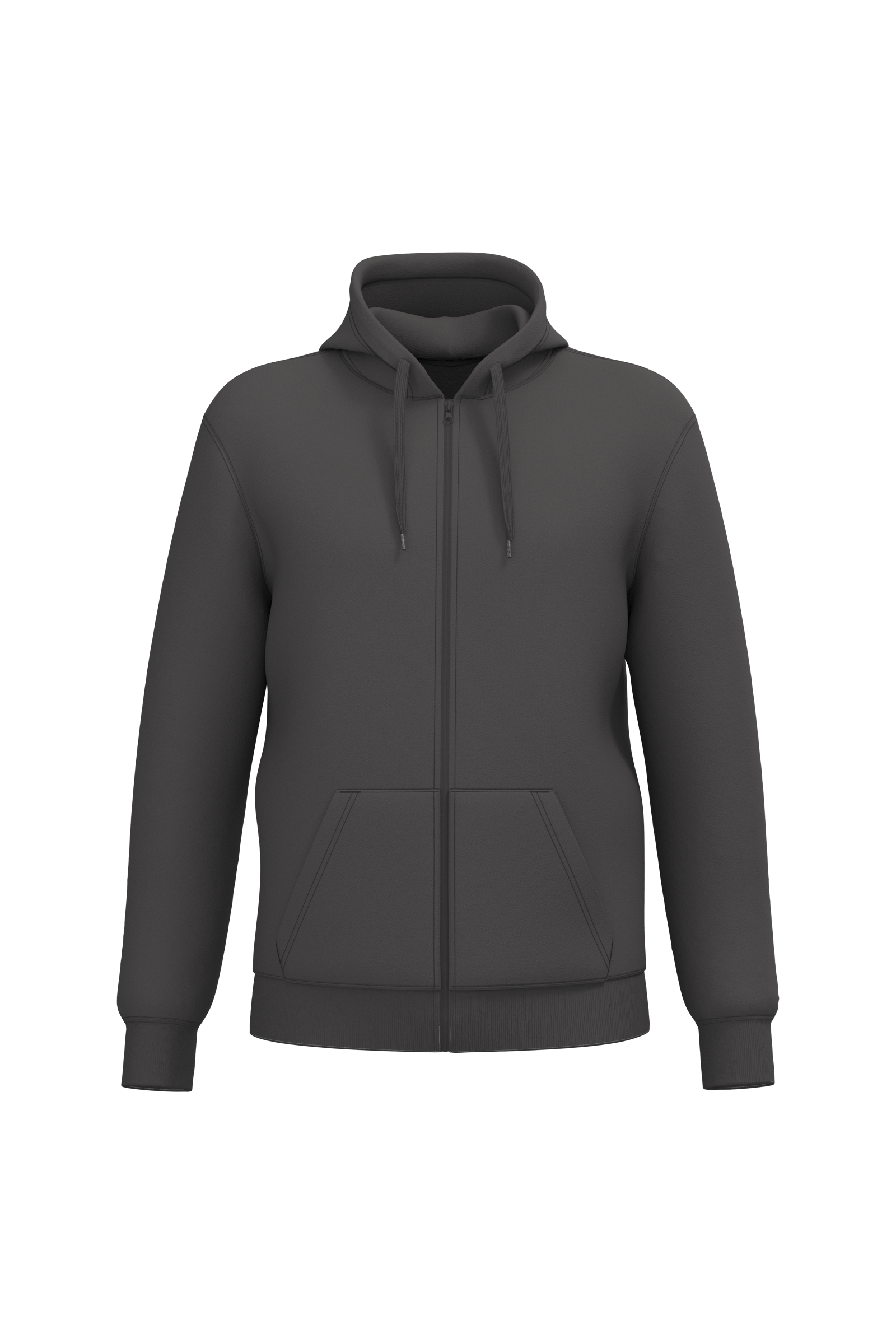 Sweat-shirt recyclé zippé à capuche unisexe - Image 23