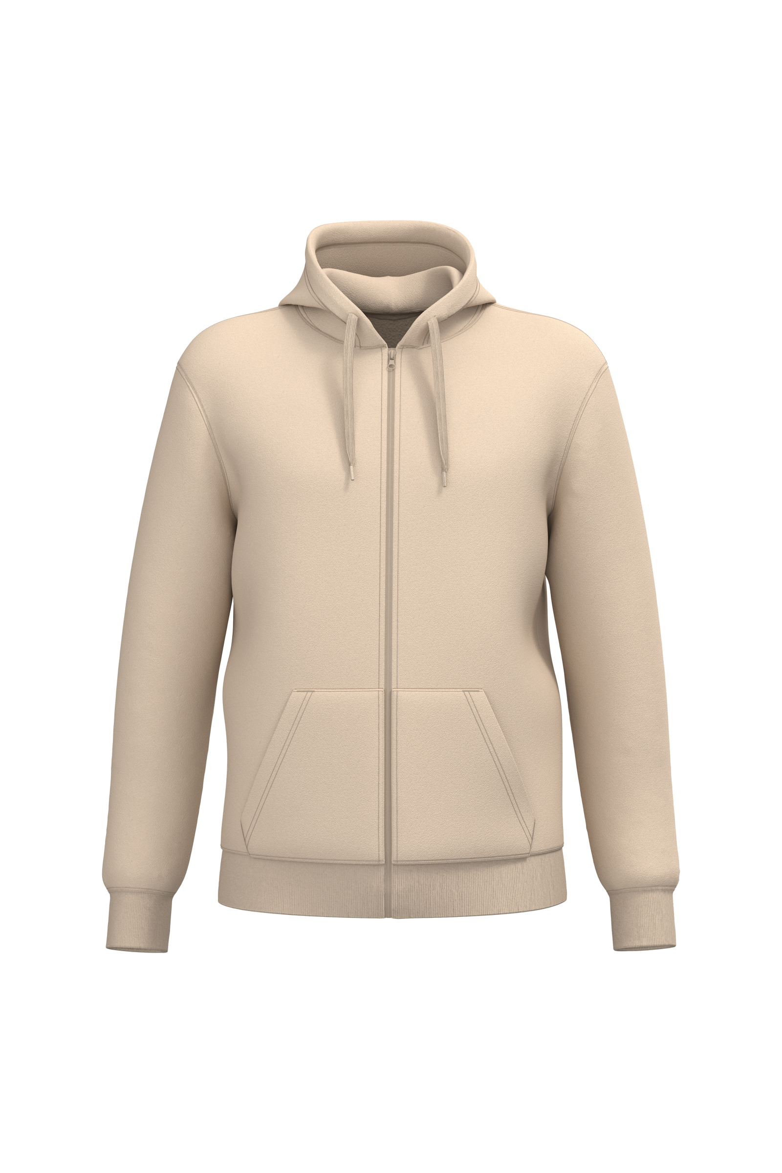 Sweat-shirt recyclé zippé à capuche unisexe - Image 32